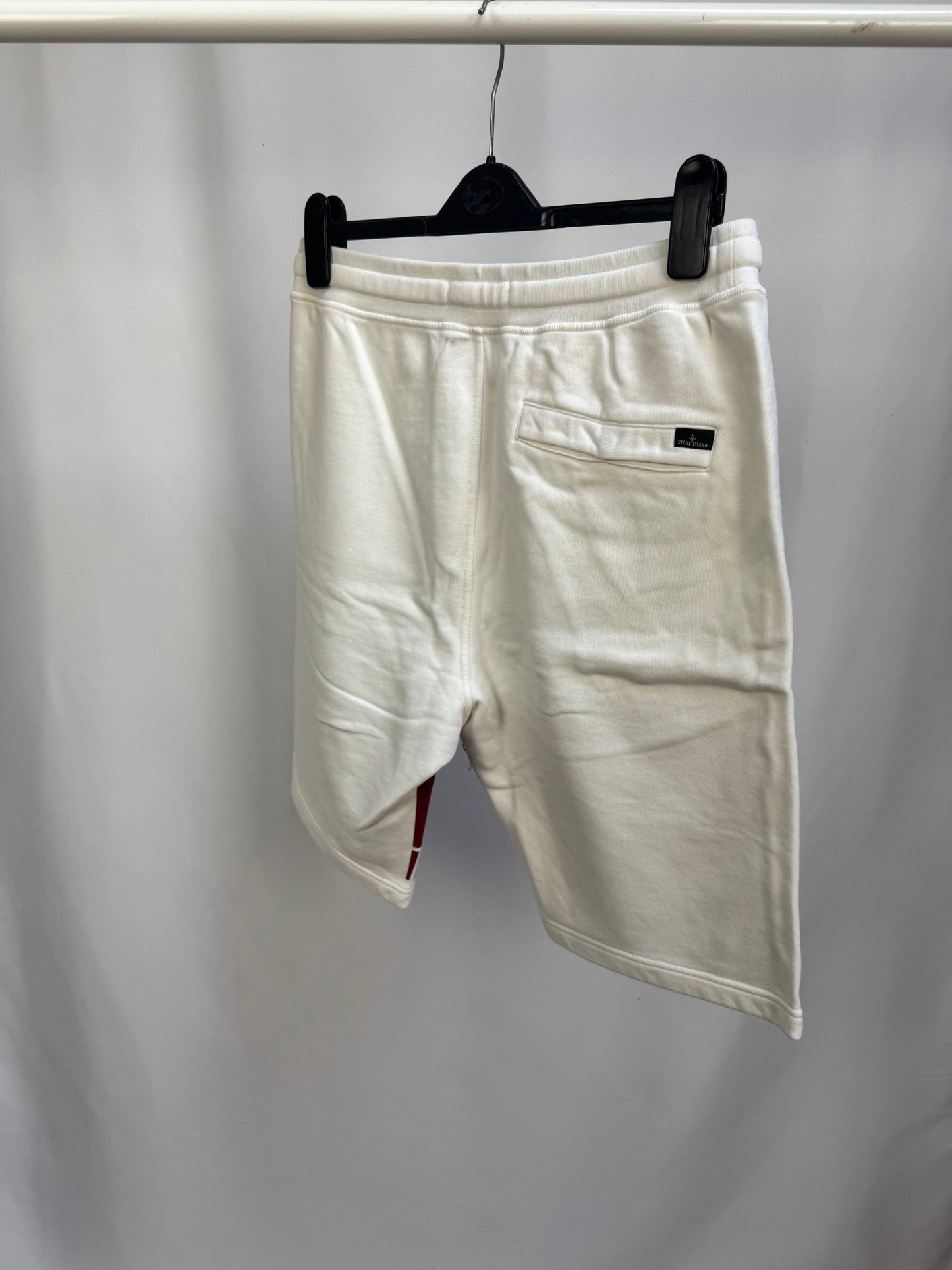 Stone Island Graphic Bermuda Shorts (White)