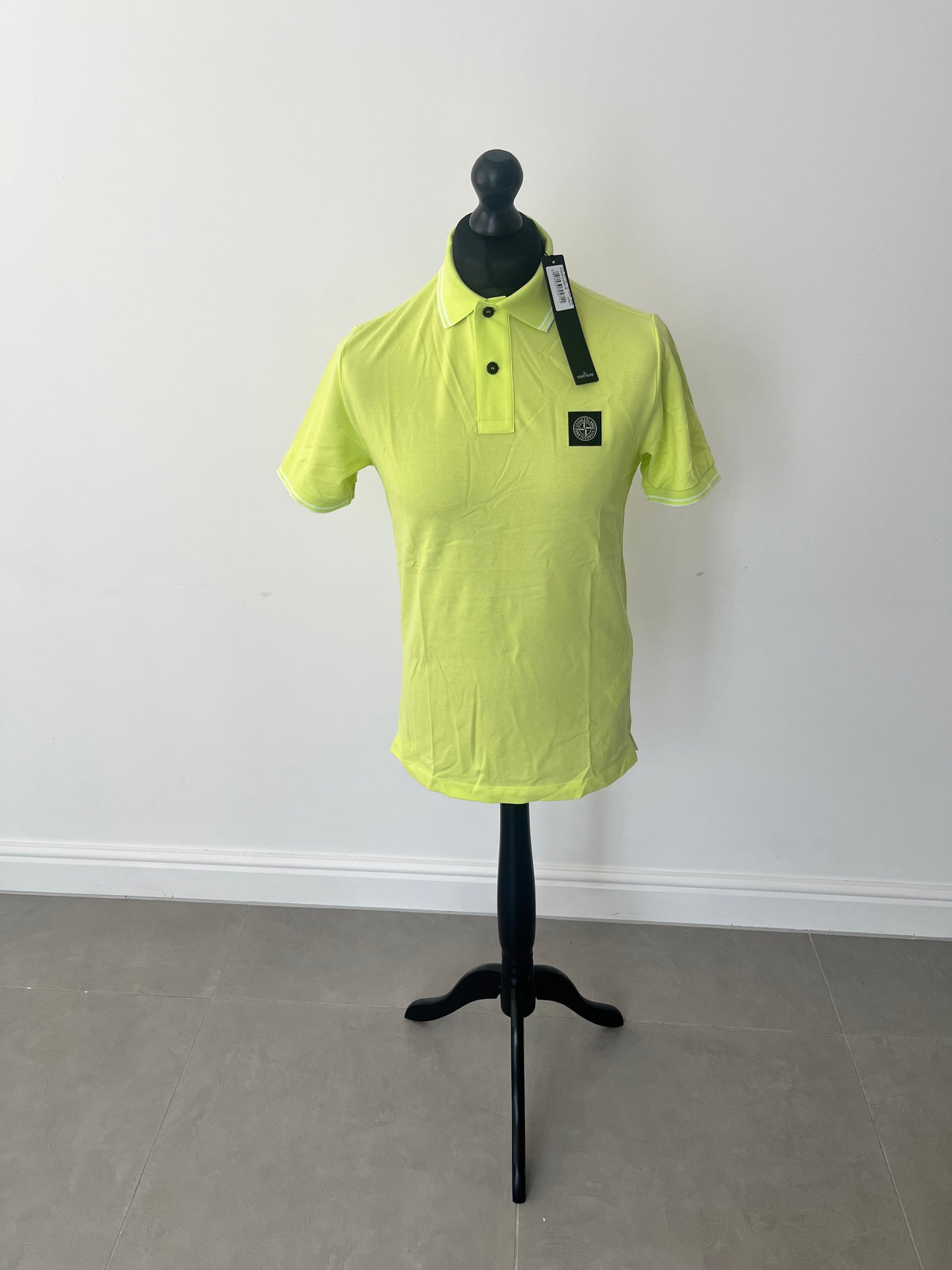 Stone Island Polo Shirt Slim Fit (Green/White)