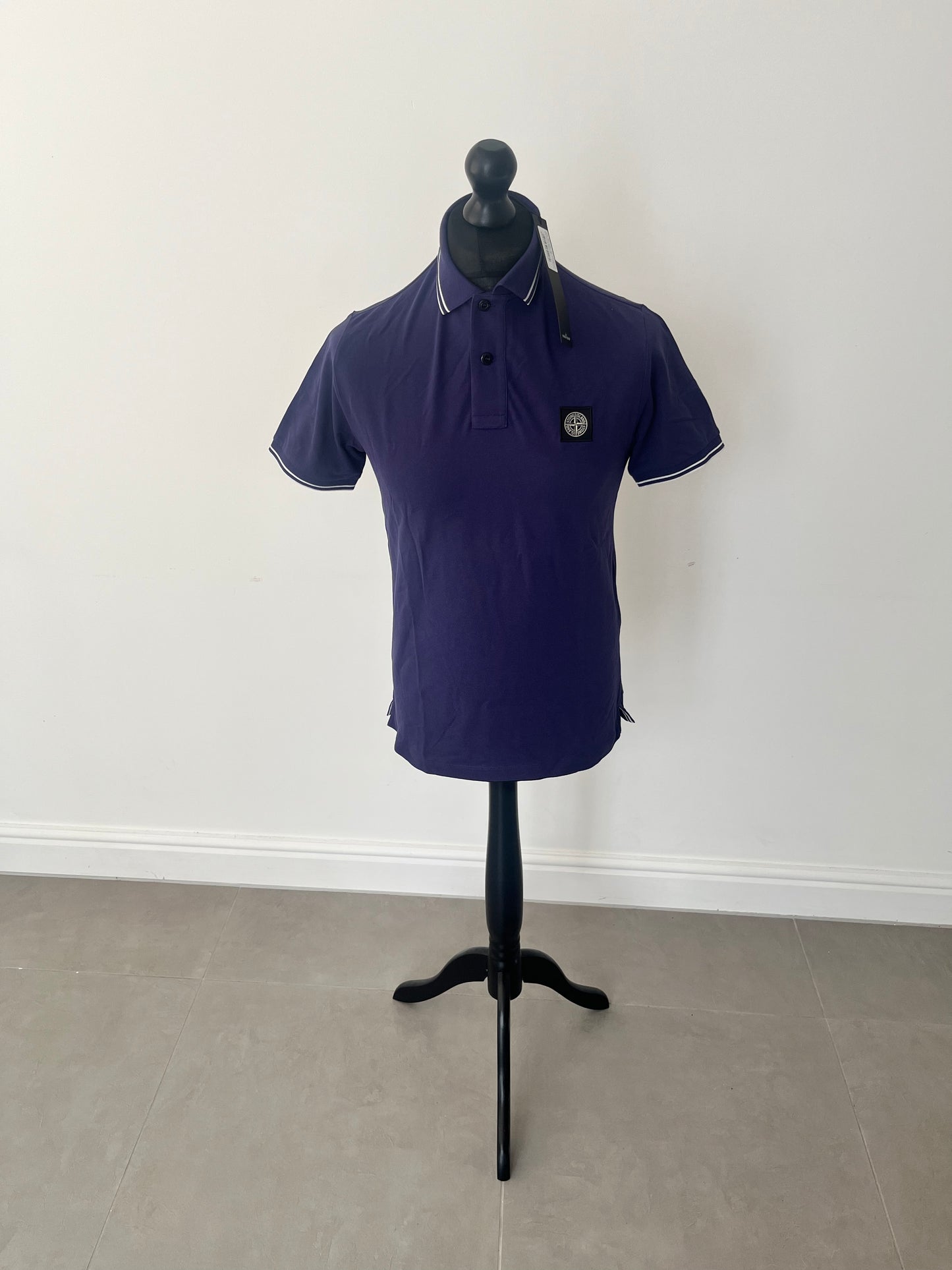 Stone Island Polo Shirt Slim Fit (Purple/White)