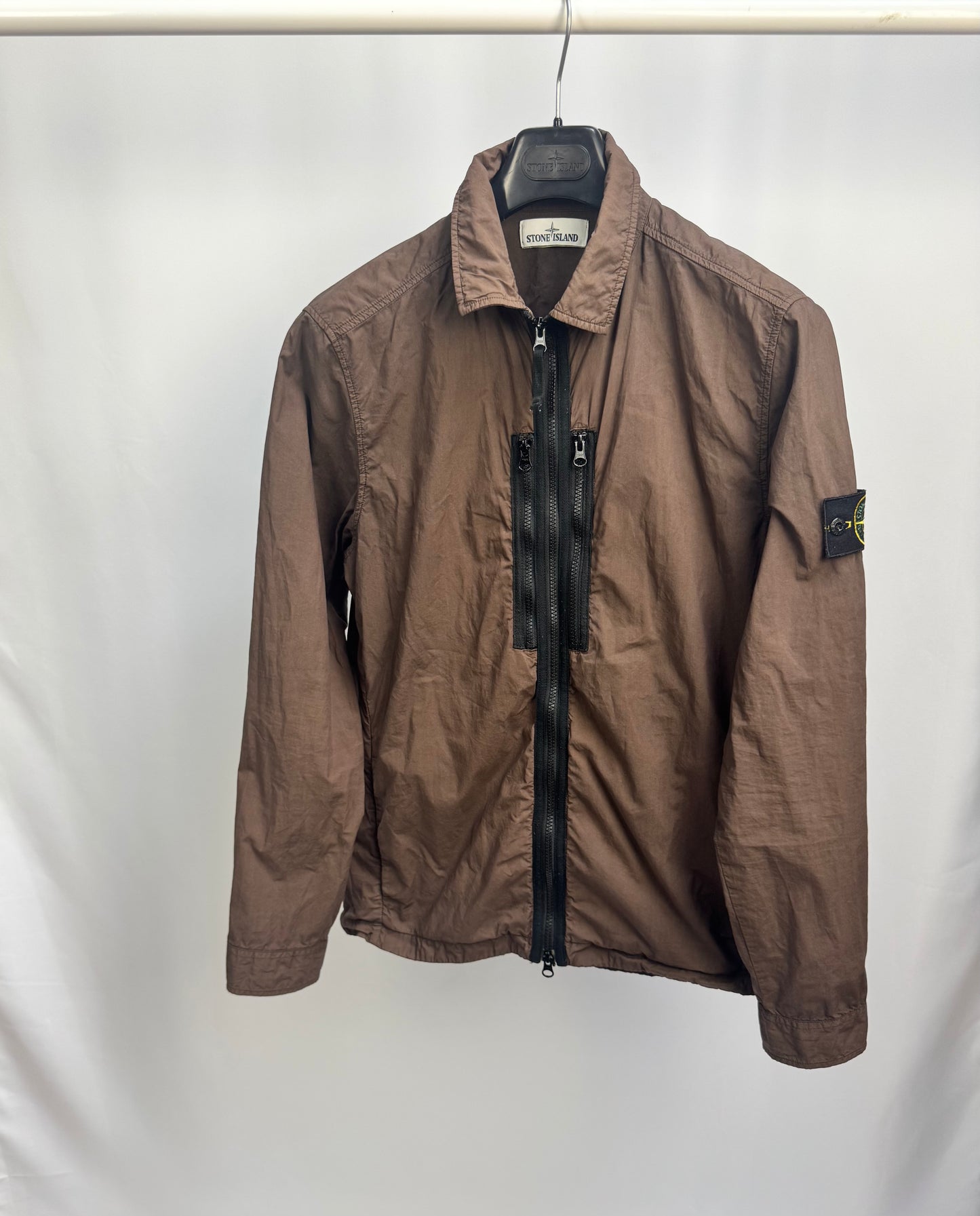 Stone Island Tela Parachute Overshirt (Brown)