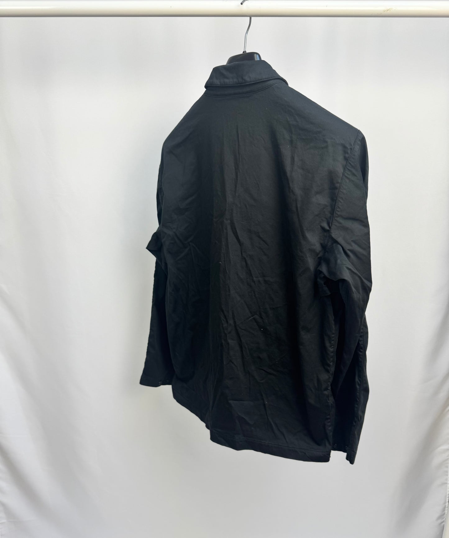 Stone Island Ghost Stretch Cotton Overshirt (Black)