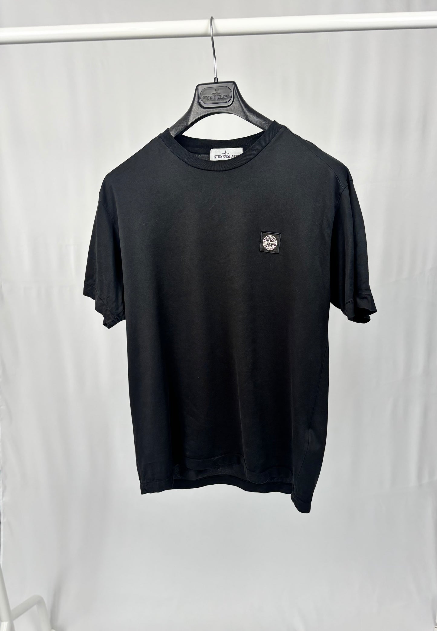 Stone Island Patch Logo T-Shirt (Black)