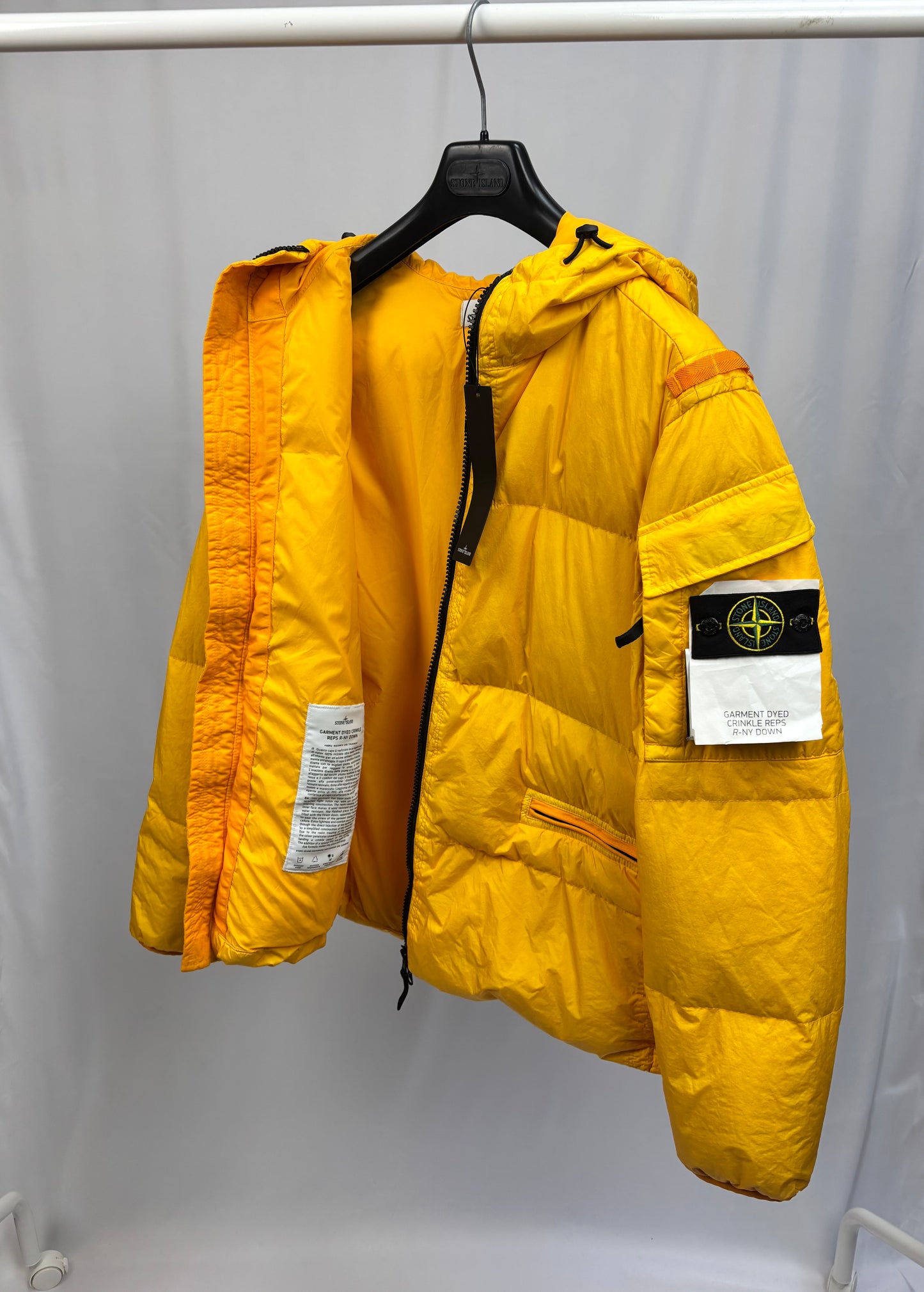 Stone Island Garment Dyed Crinkle Reps R-NY Down (Yellow)