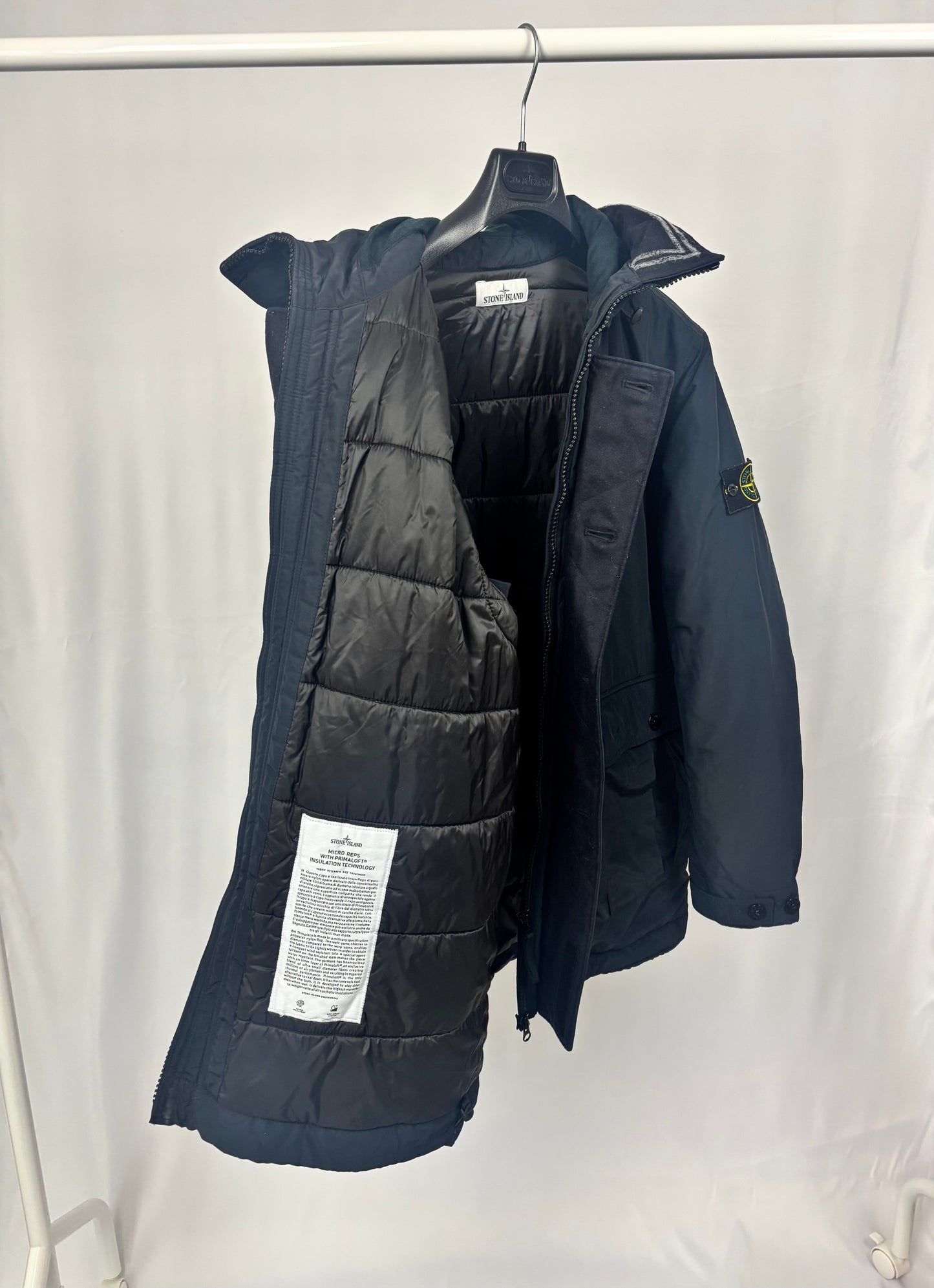 Stone Island Micro Reps With Primaloft Insulation (Navy)
