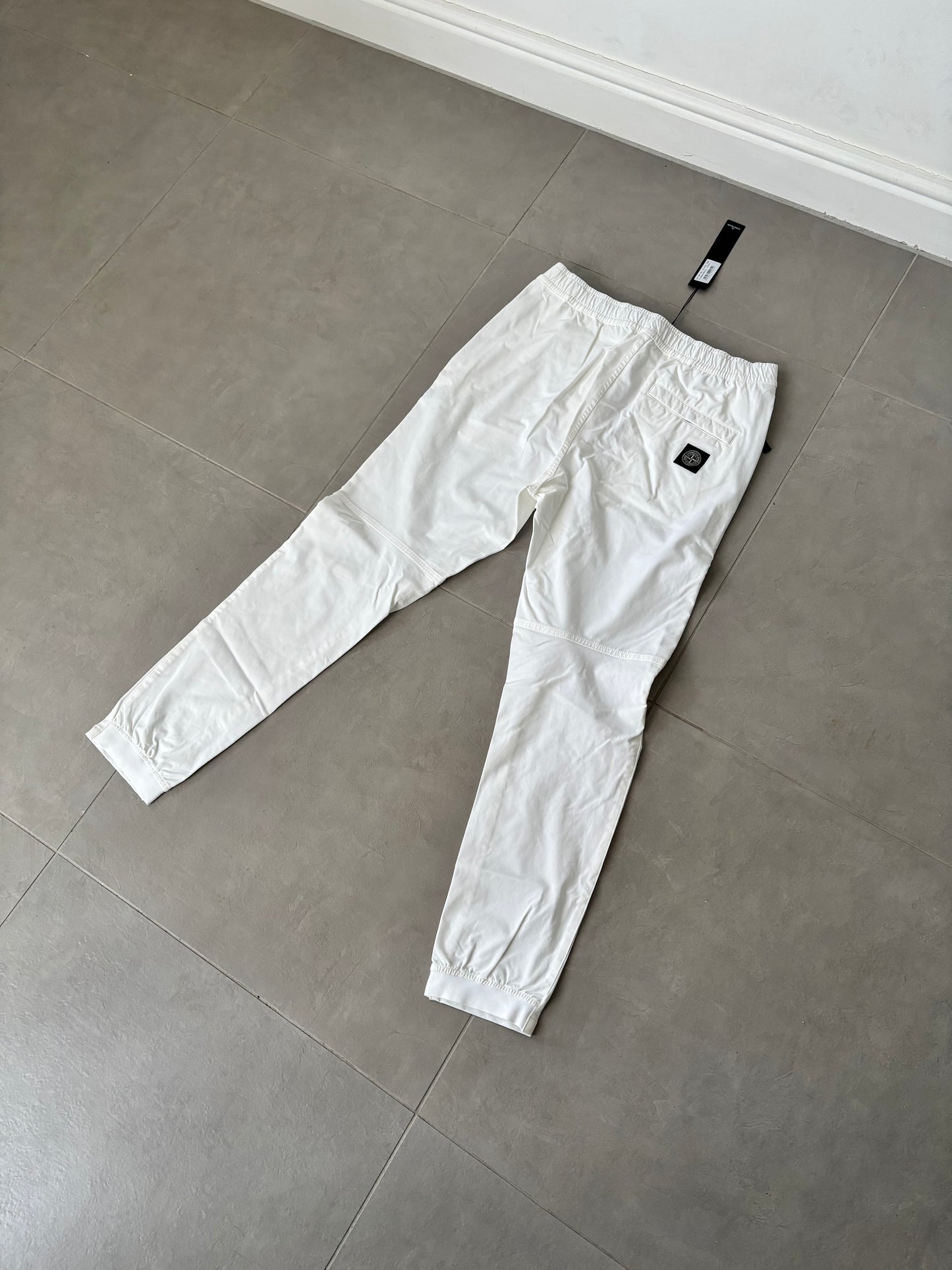 Stone Island Cotton Twill Nylon Stretch Chino (White)