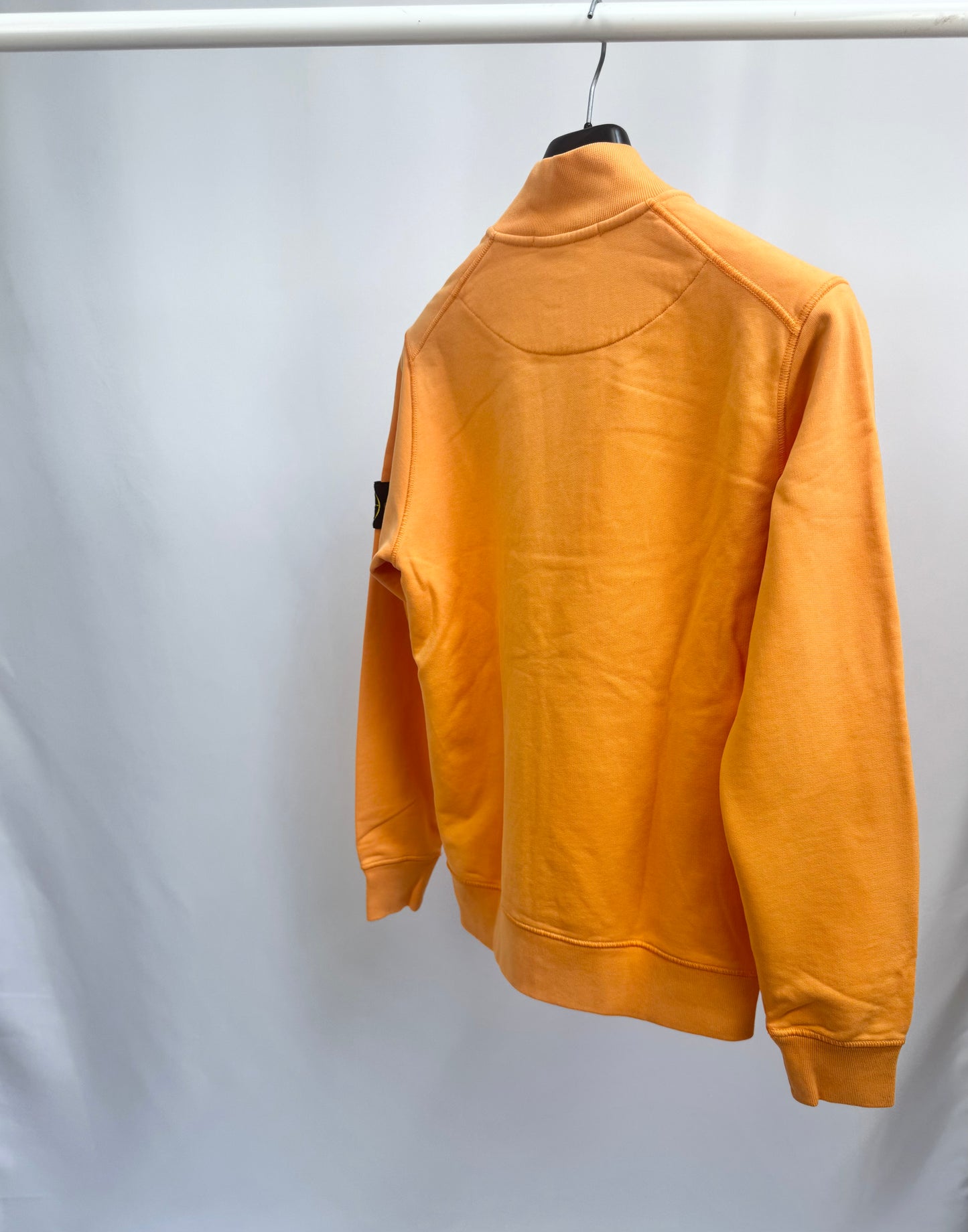 Stone Island Garment Dyed Zip Bomber (Orange)