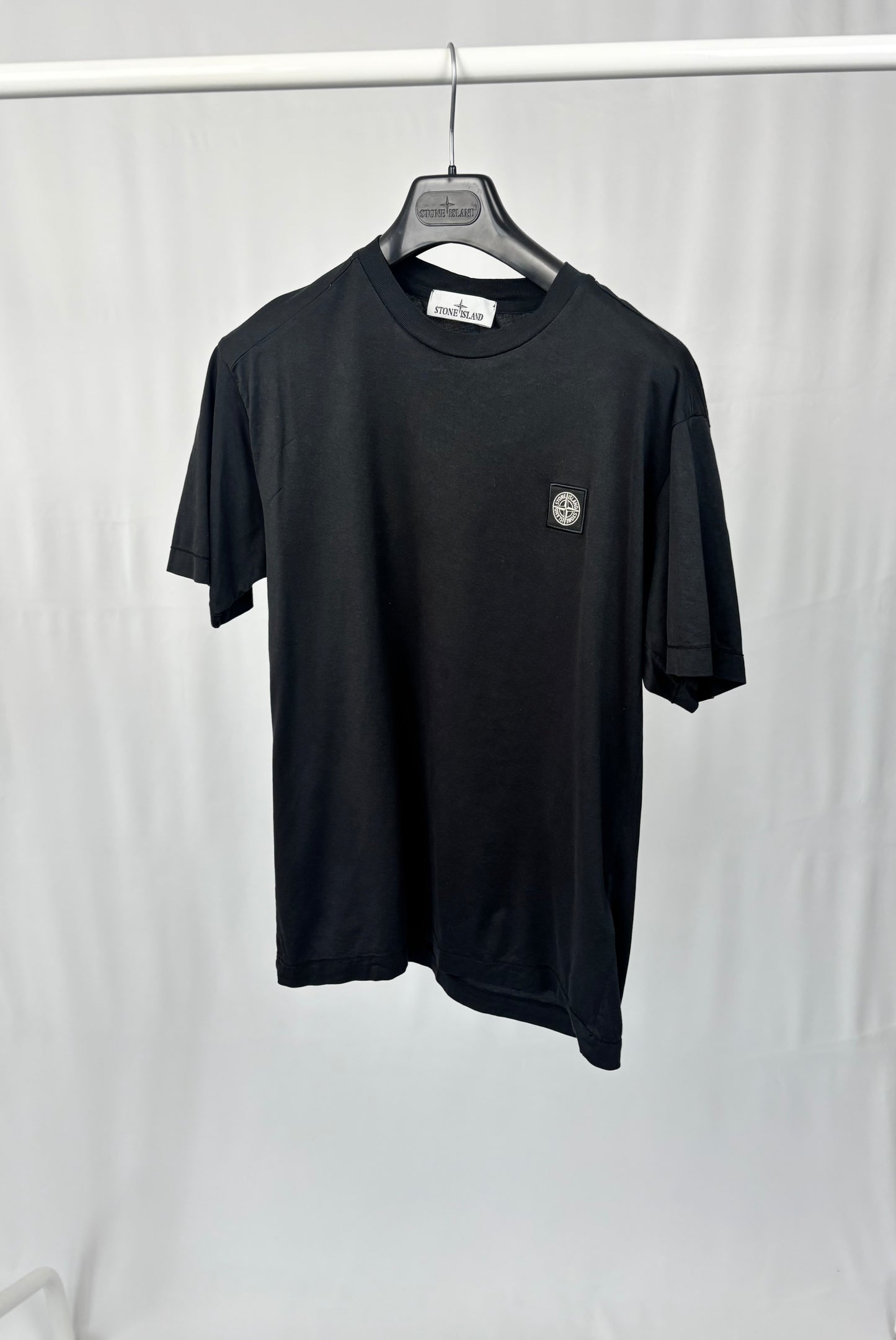 Stone Island Patch Logo T-Shirt (Black)