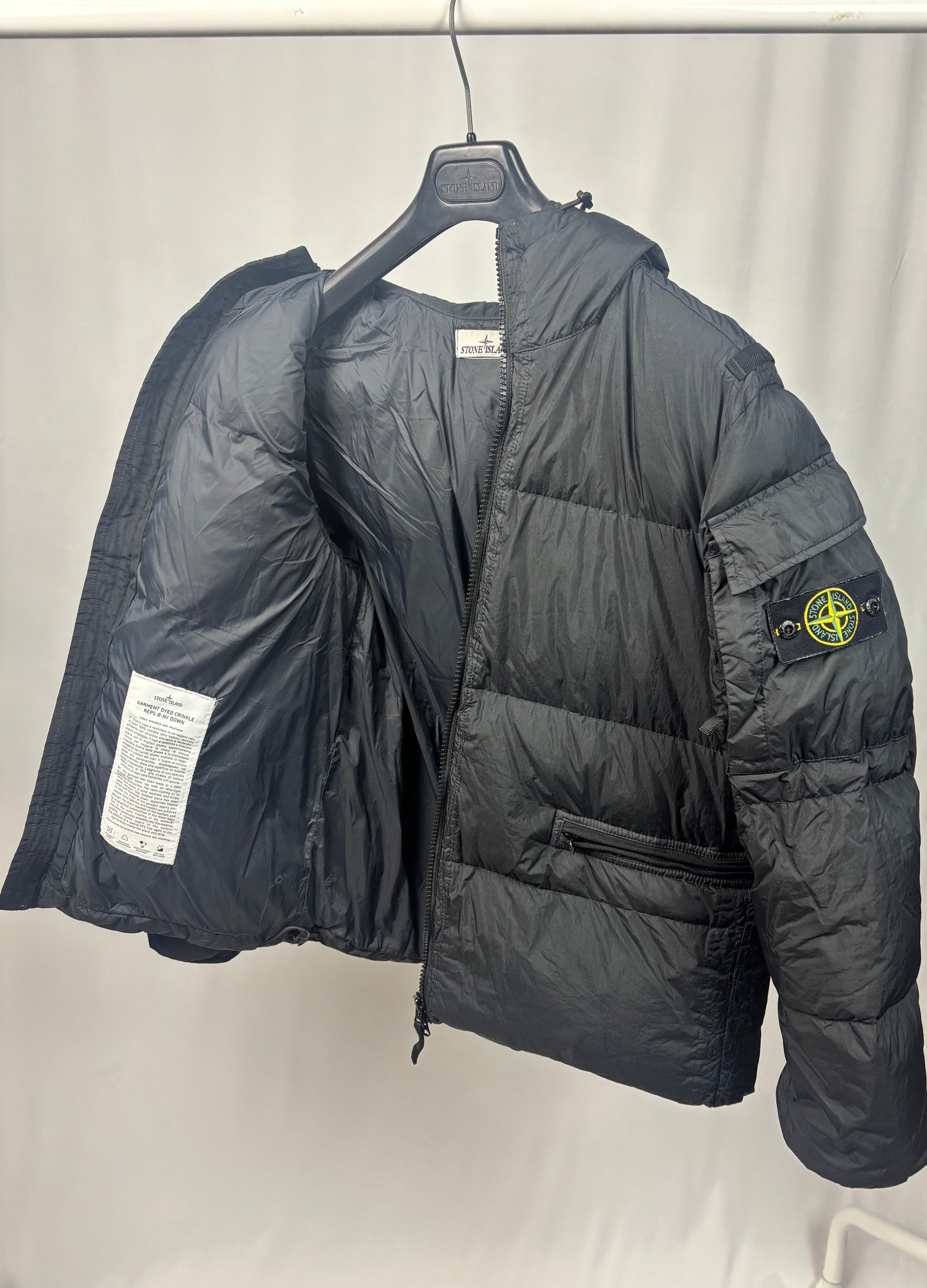 Stone Island Garment Dyed Crinkle Reps R-NY Down (Black)