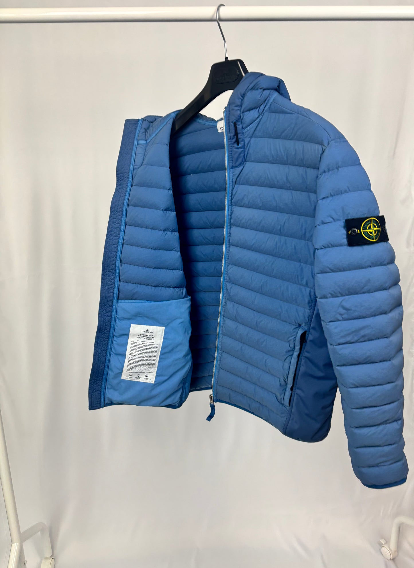 Stone Island Loom Woven Down Chambers Stretch Nylon-TC (Blue)