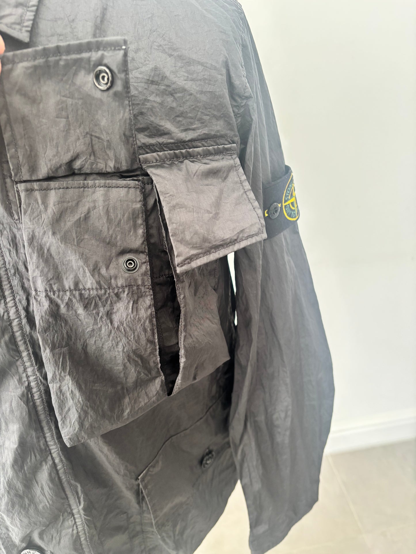 Stone Island Nylon Metal Watro-TC In Econly Regenerated Nylon (Black)