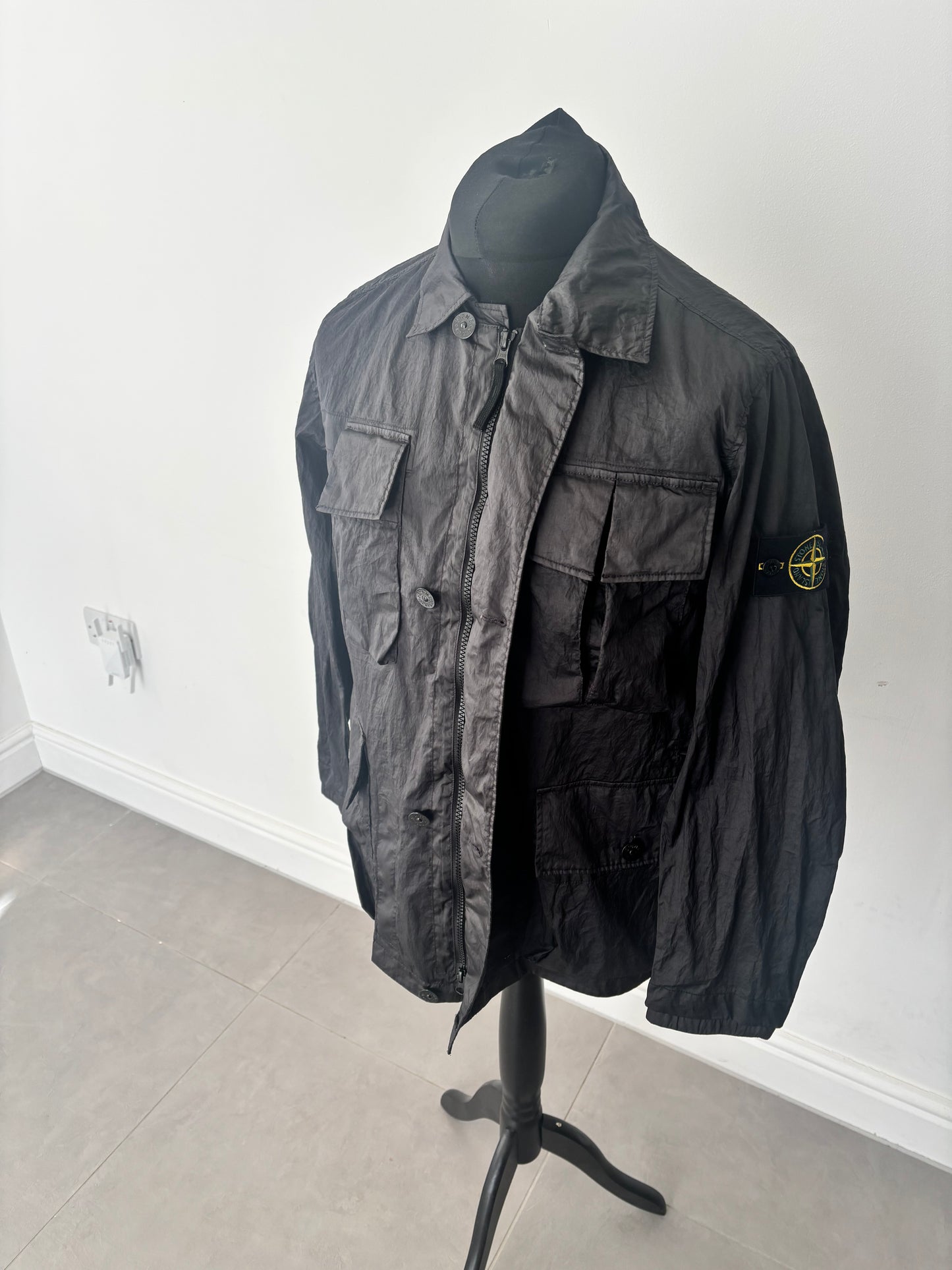 Stone Island Nylon Metal Watro-TC In Econly Regenerated Nylon (Black)
