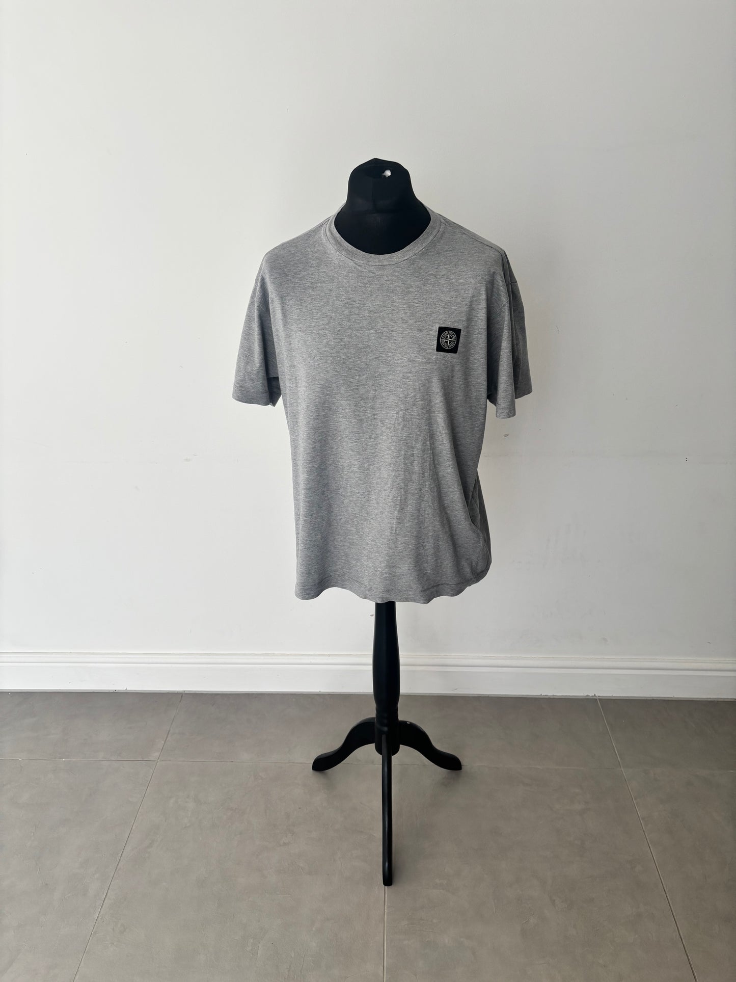 Stone Island Patch Logo T-Shirt (Grey)