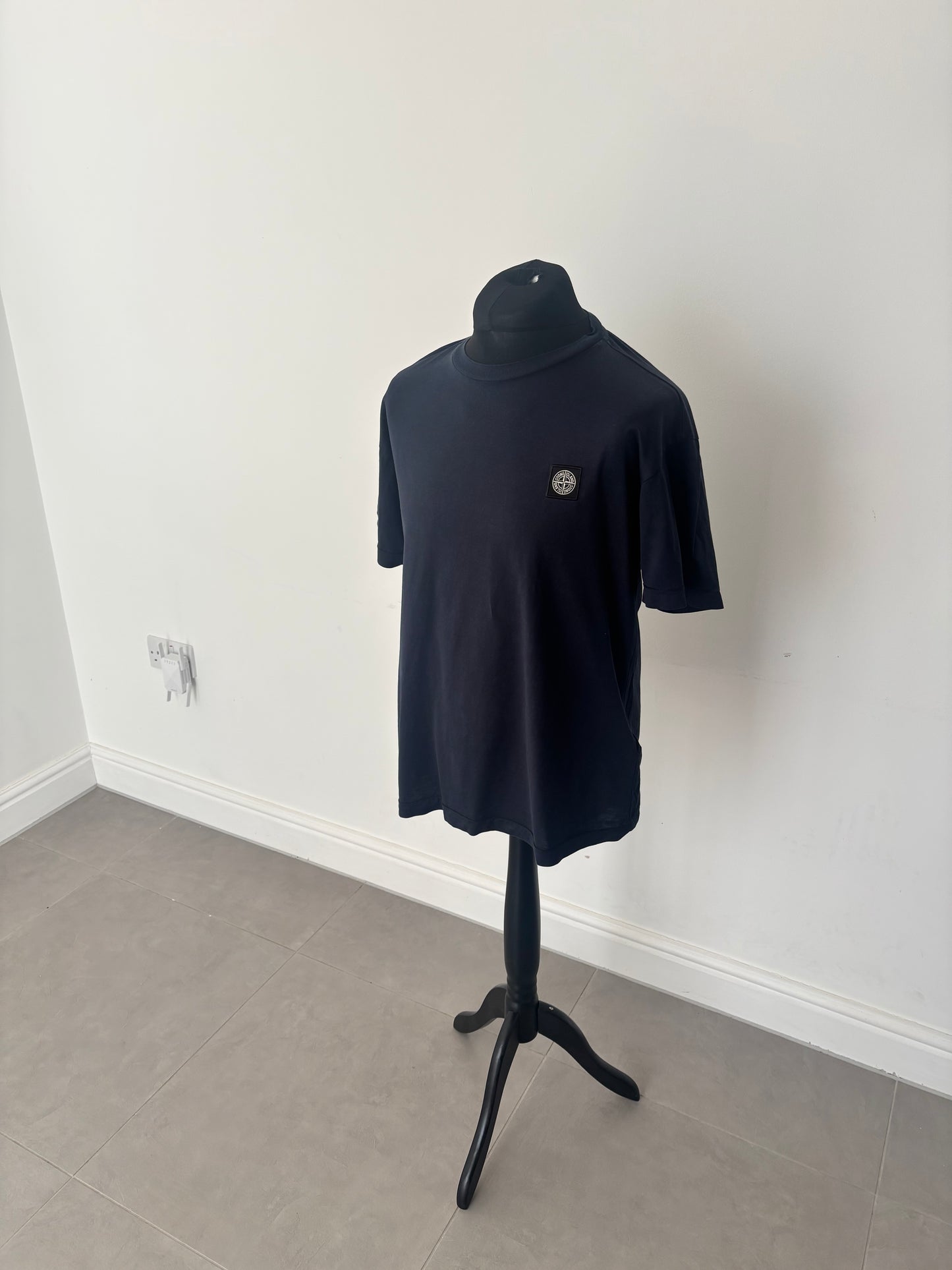 Stone Island Patch Logo T-Shirt (Navy)