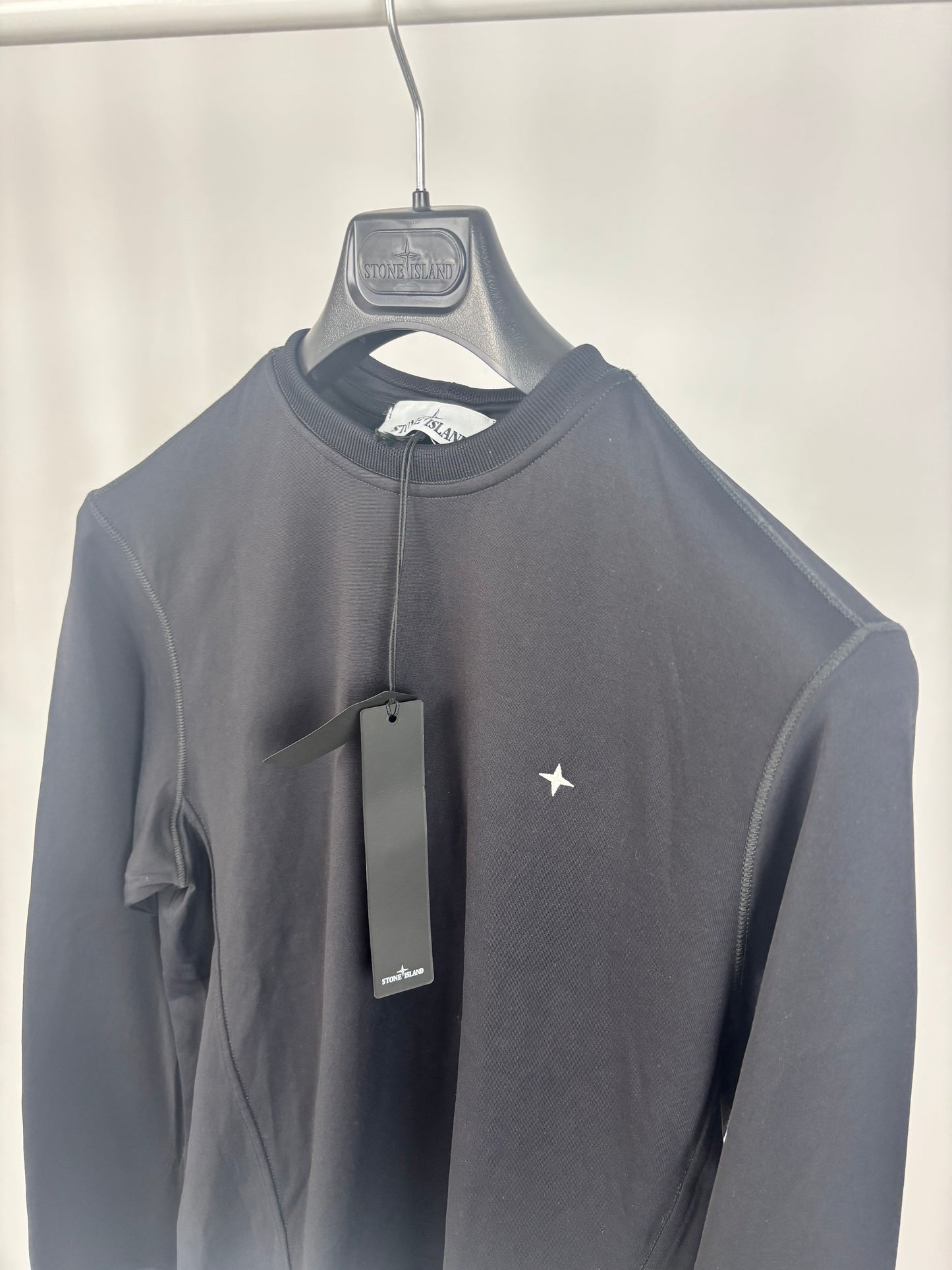 Stone Island Stellina Logo Sweatshirt (Black)