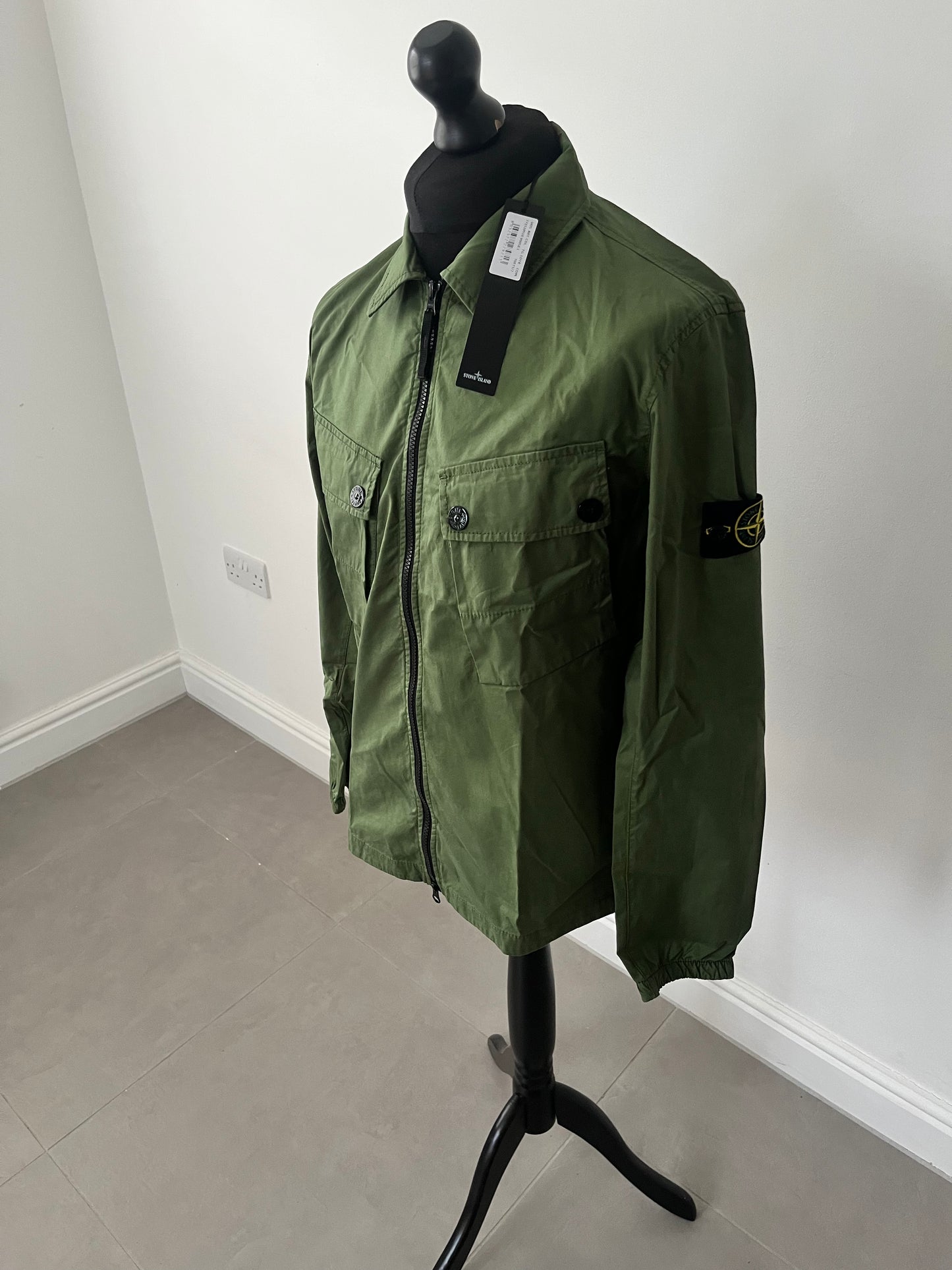 Stone Island Double Chest Pocket Overshirt (Olive)