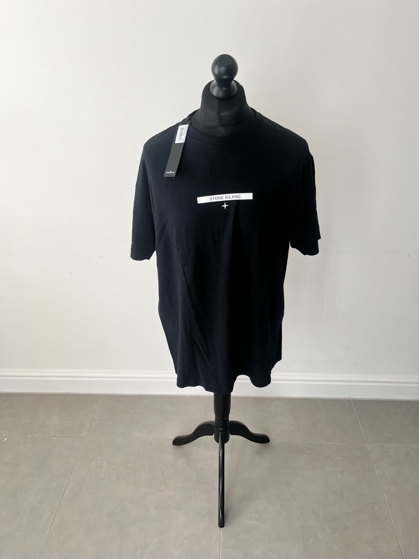Stone Island Micrographic Print T-Shirt (Navy)