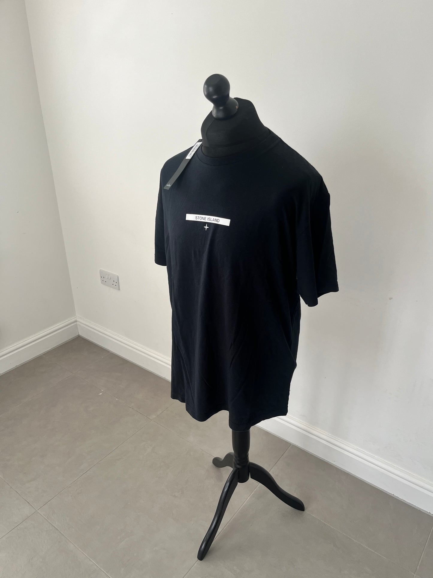 Stone Island Micrographic Print T-Shirt (Navy)