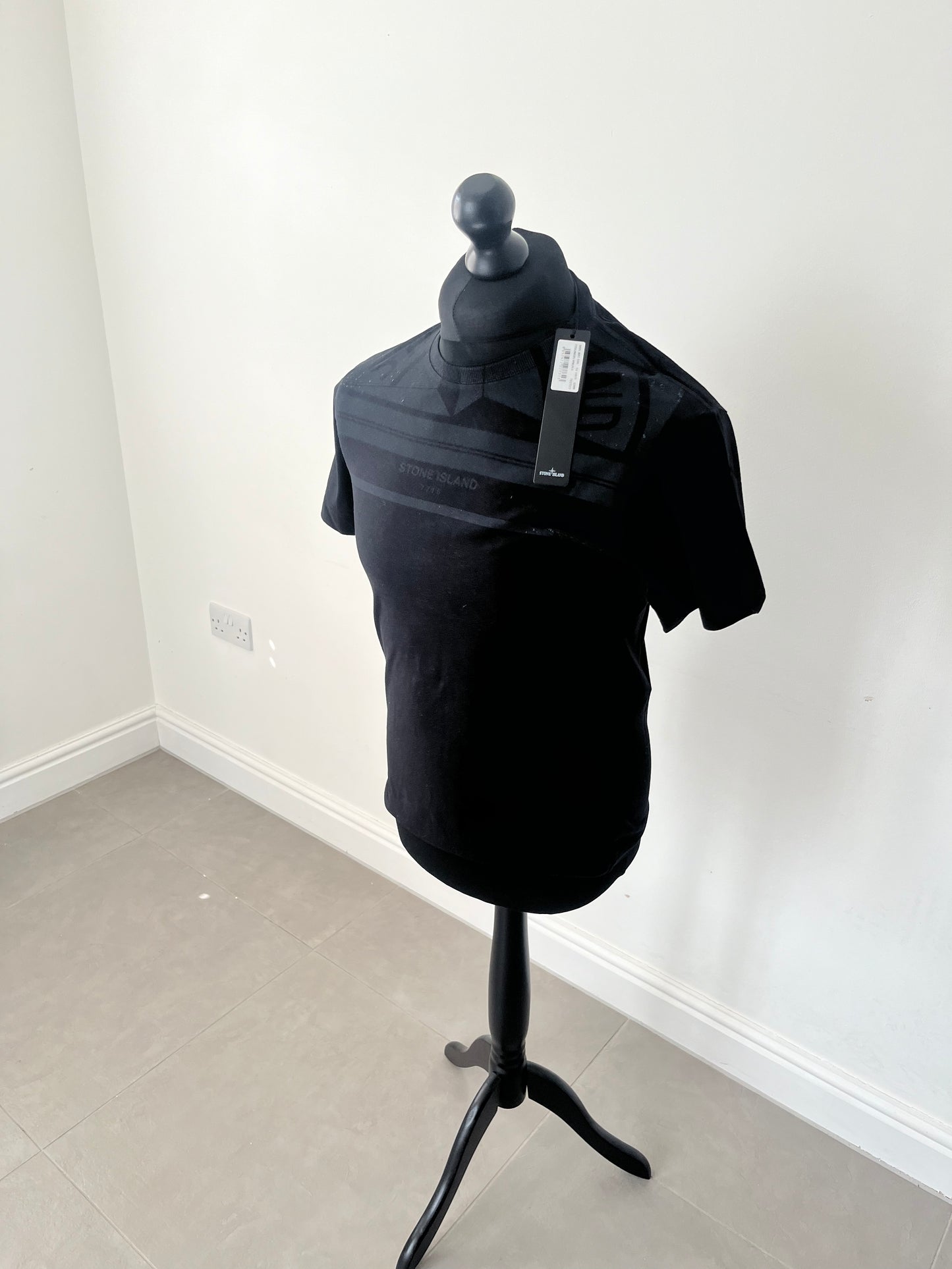 Stone Island Mosaic Three Print T-Shirt (Black)
