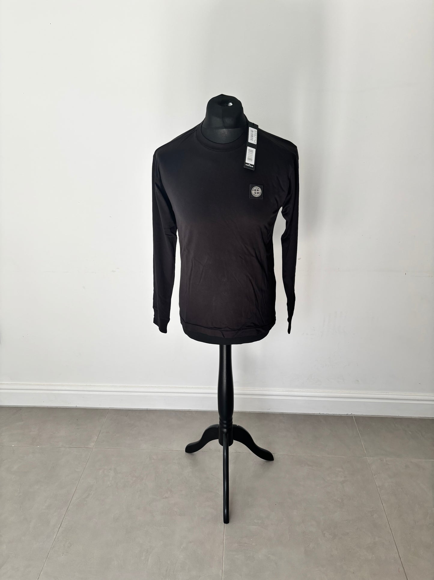 Stone Island Long Sleeve Patch T-Shirt (Black)