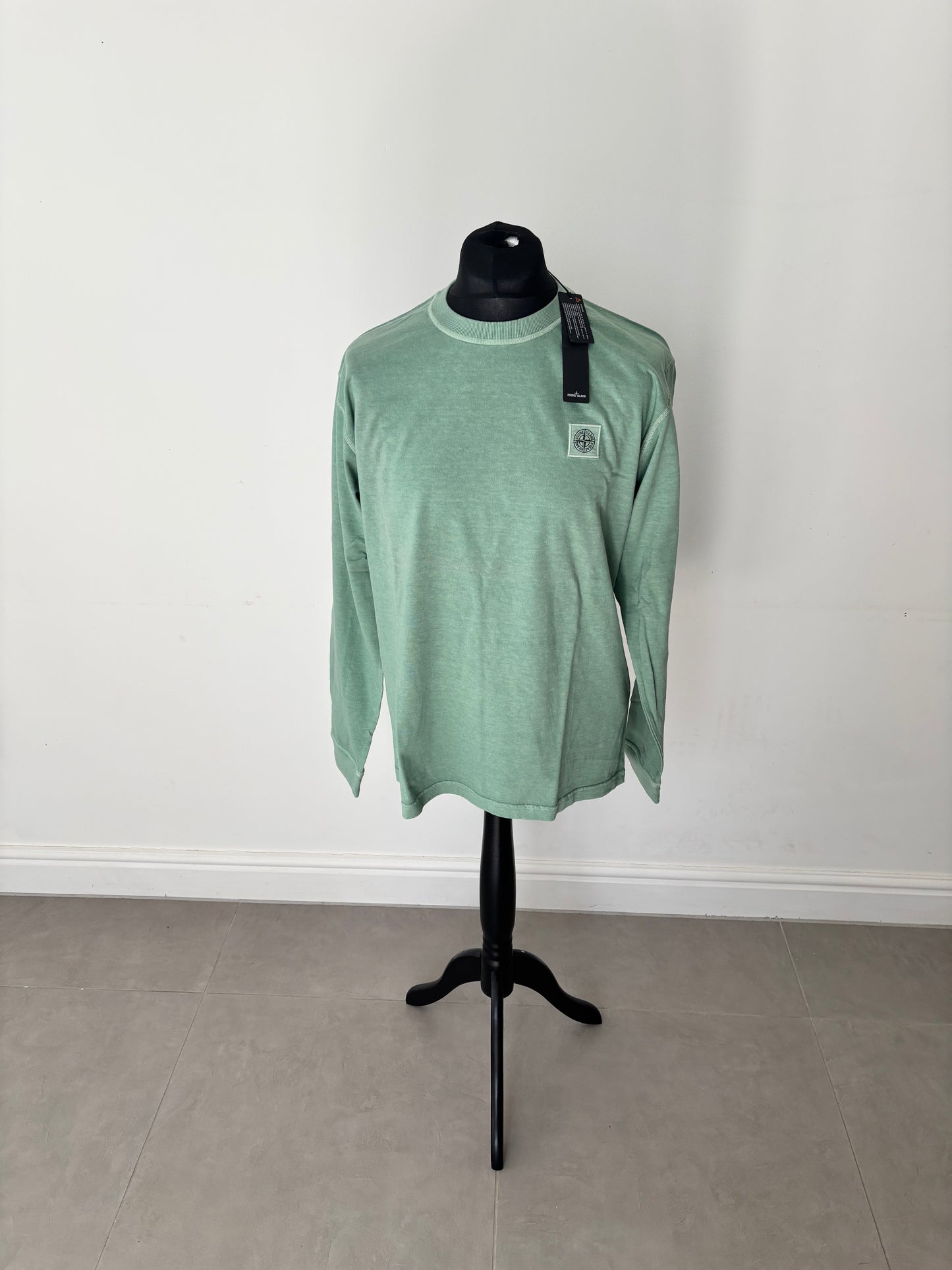 Stone Island Fissato Treatment Long Sleeve T-Shirt (Sage)