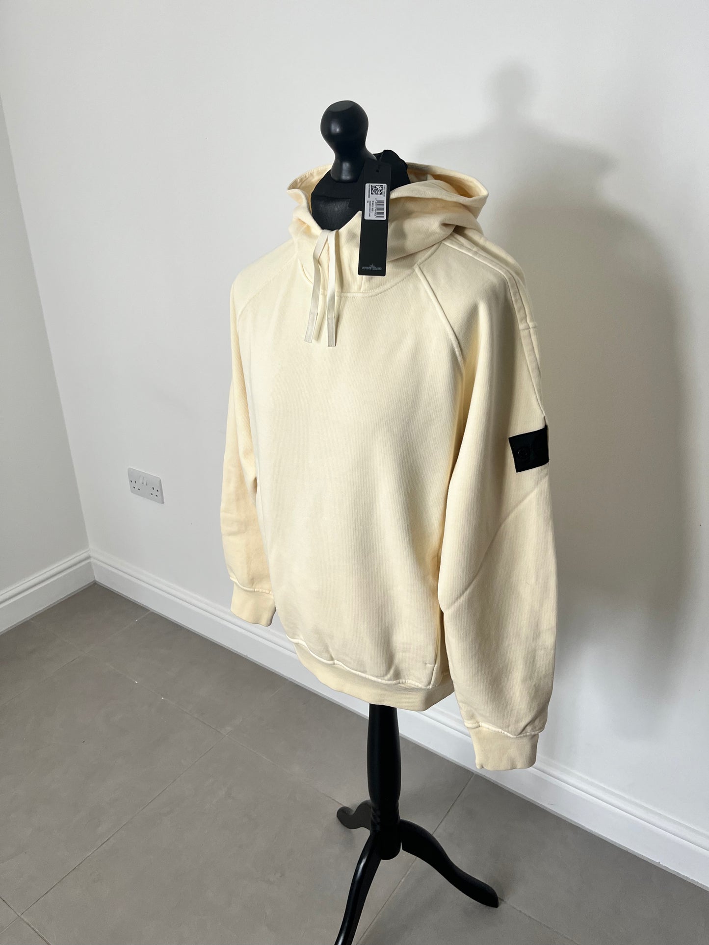 Stone Island Shadow Project Hooded Sweatshirt + Embroidery Cotton Fleece (Butter)