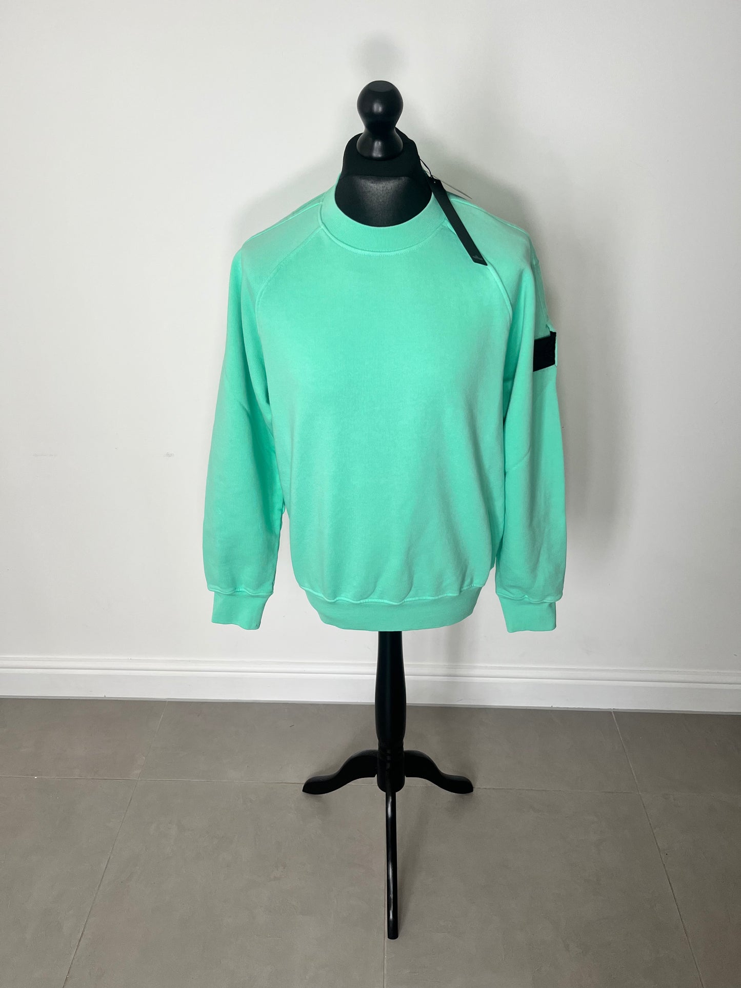 Stone Island Shadow Project Sweatshirt + Embroidery Cotton Fleece (Light Green)