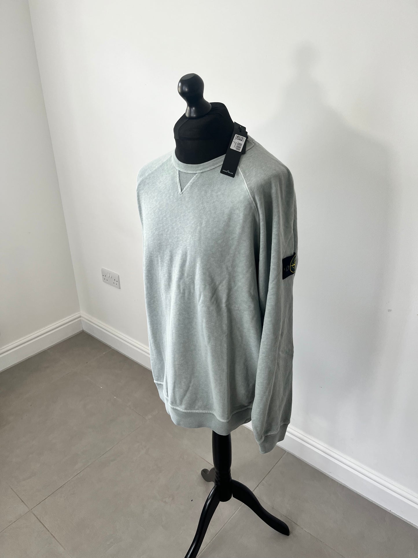 Stone Island Garment Dyed Old Effect Sweatshirt (Sky Blue)