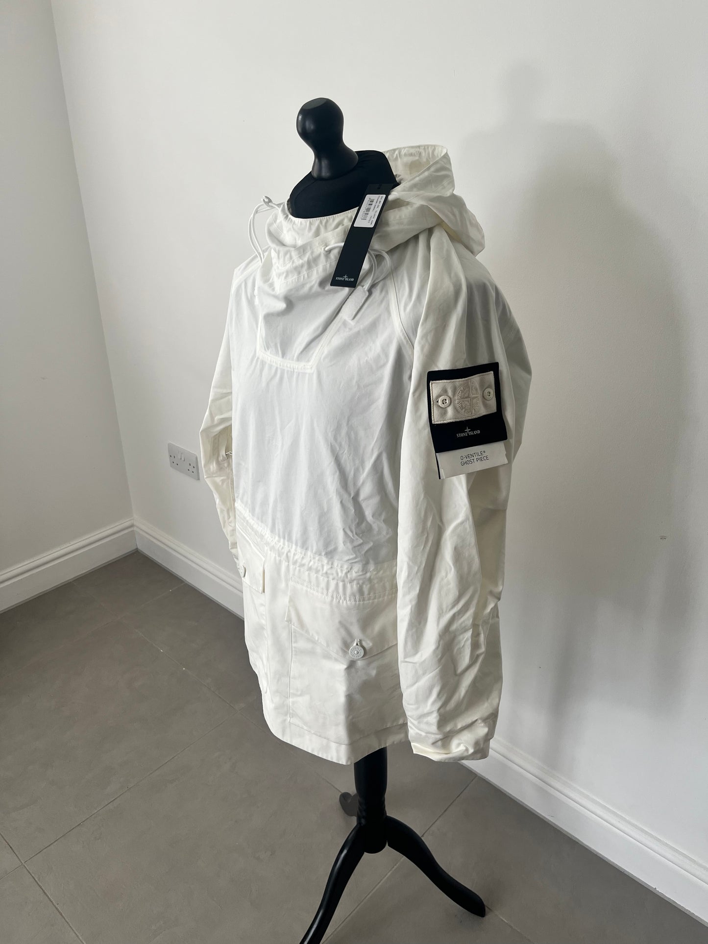 Stone Island O-Ventile Ghost Anorak (White)