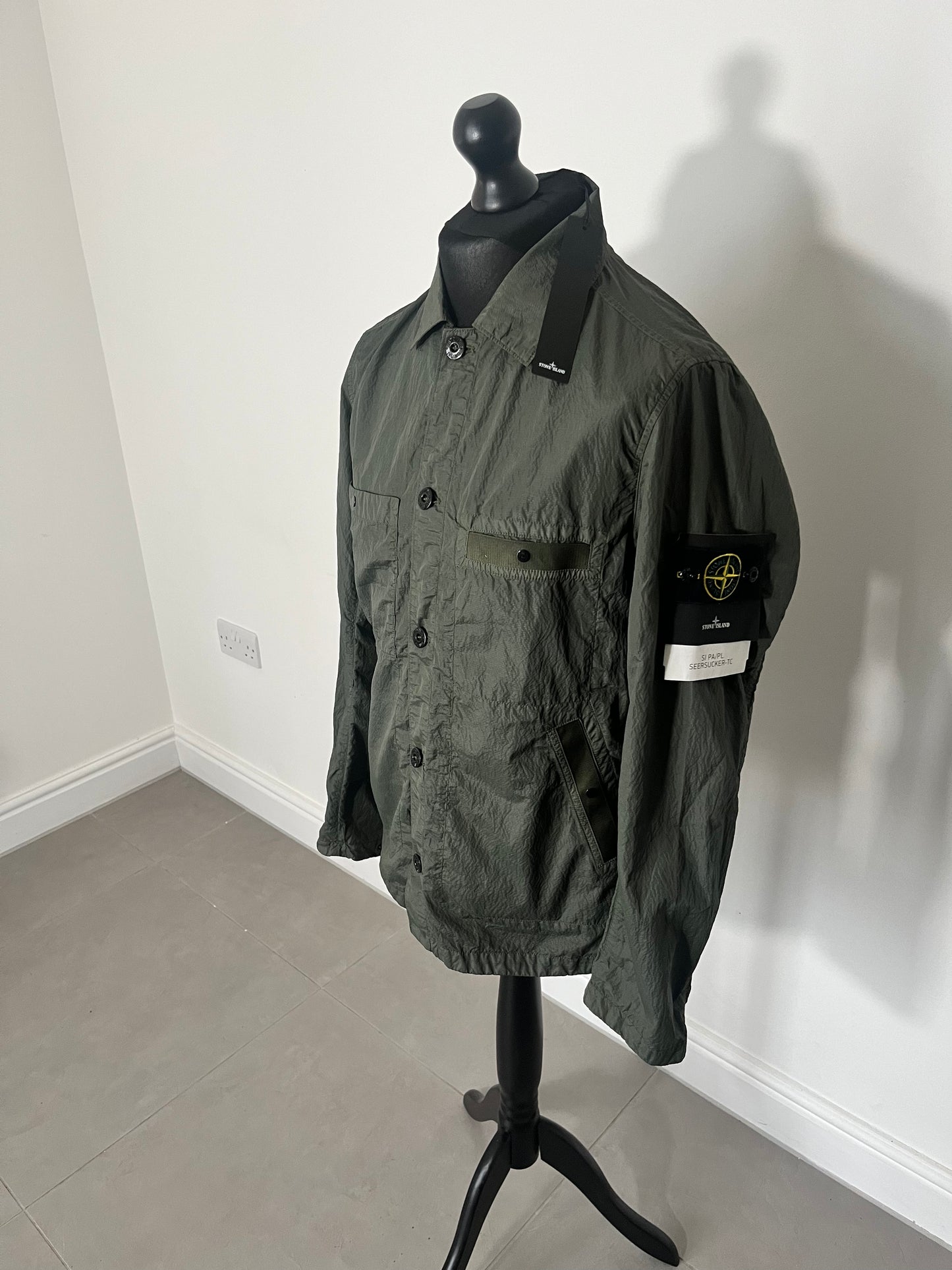 Stone Island SI PA/PL Seersucker-TC (Olive)