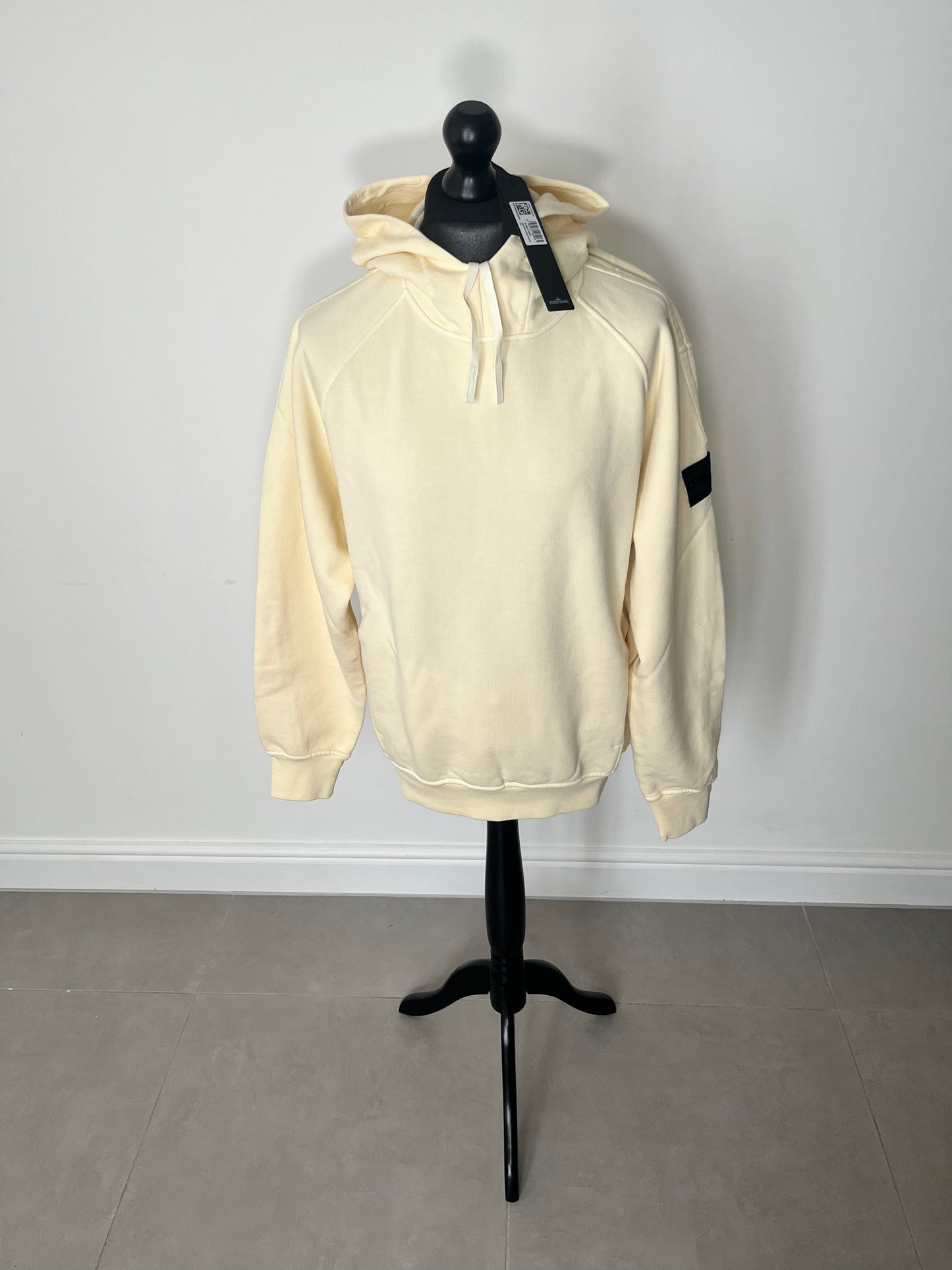 Stone Island Shadow Project Hooded Sweatshirt + Embroidery Cotton Fleece (Butter)