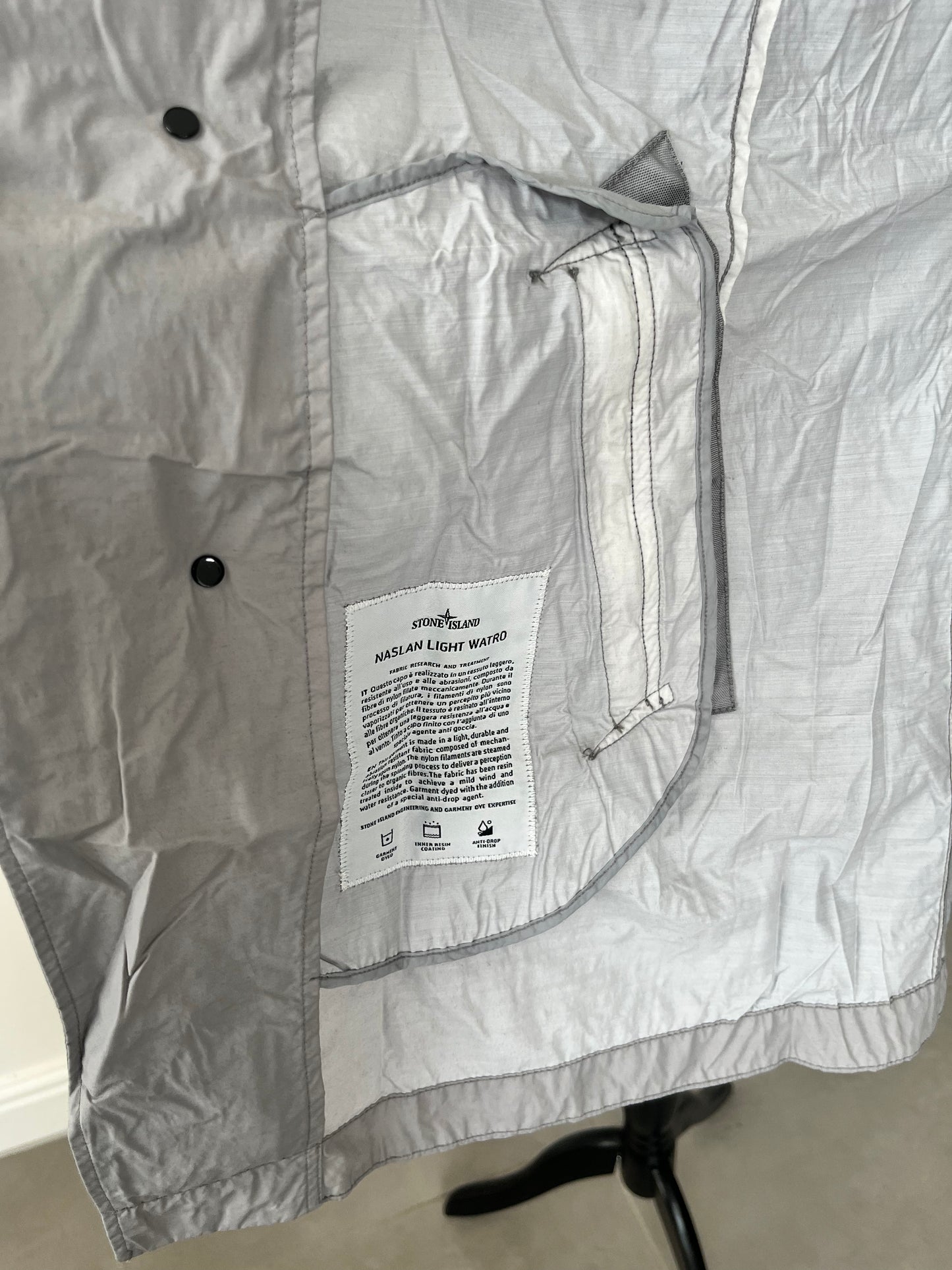 Stone Island Naslan Light Watro (Light Grey)