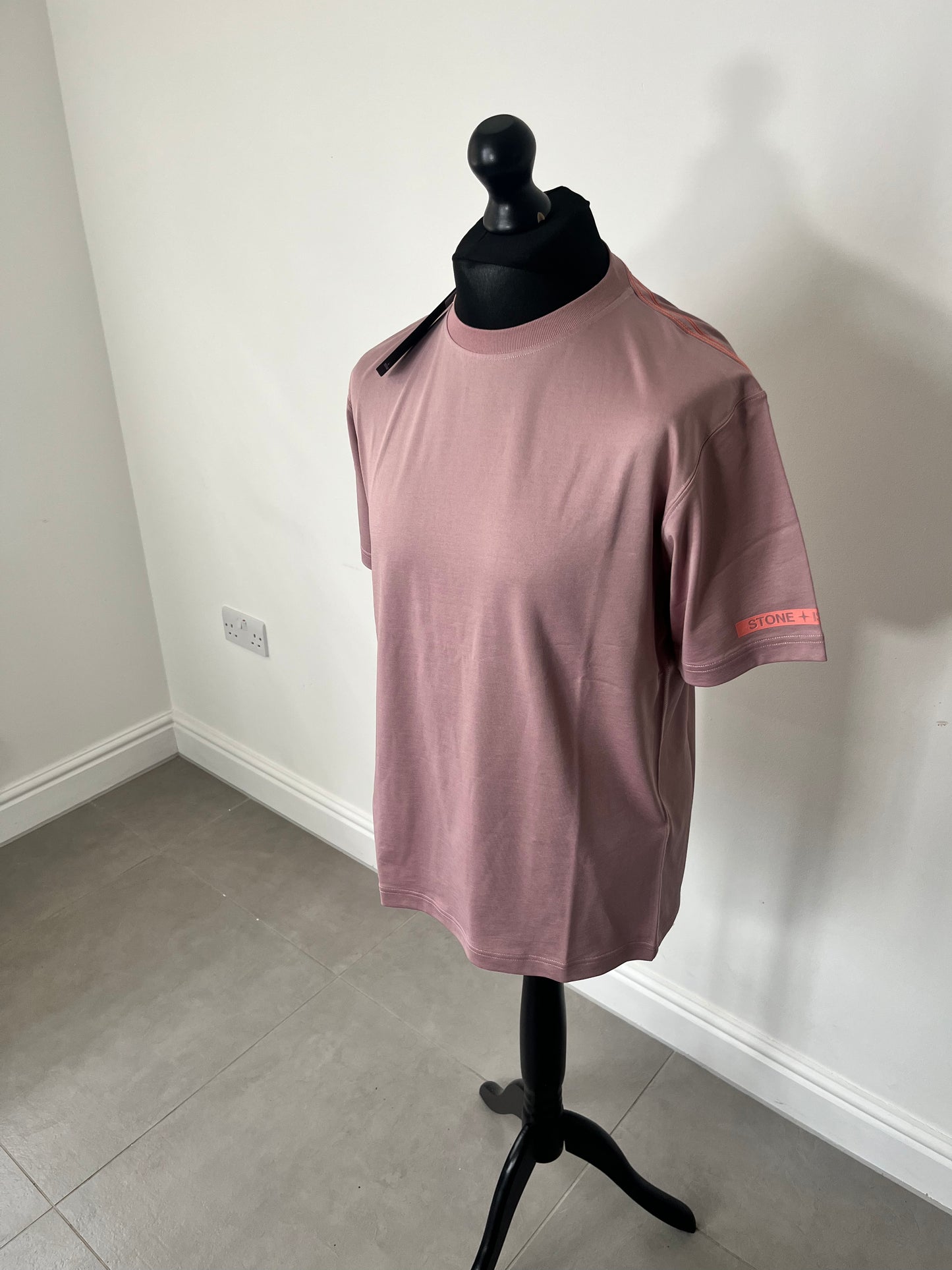 Stone Island Organic Cotton Sequal Yarn Jersey (Rose Quartz)