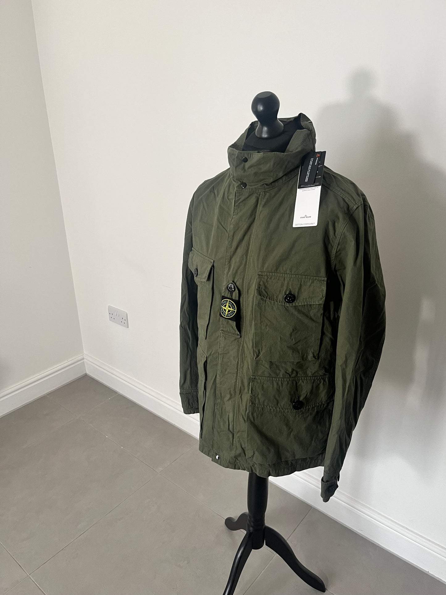 Stone Island Cotton Cordura Field Jacket (Olive)