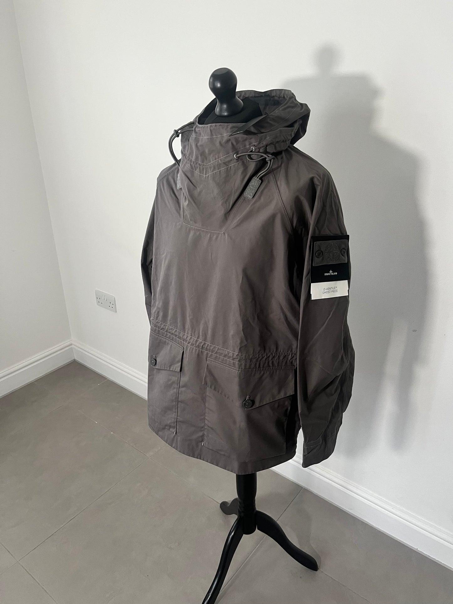 Stone Island O-Ventile Ghost Anorak (Grey)