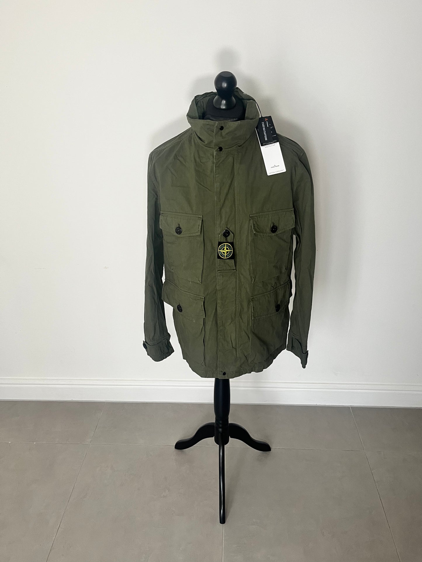 Stone Island Cotton Cordura Field Jacket (Olive)