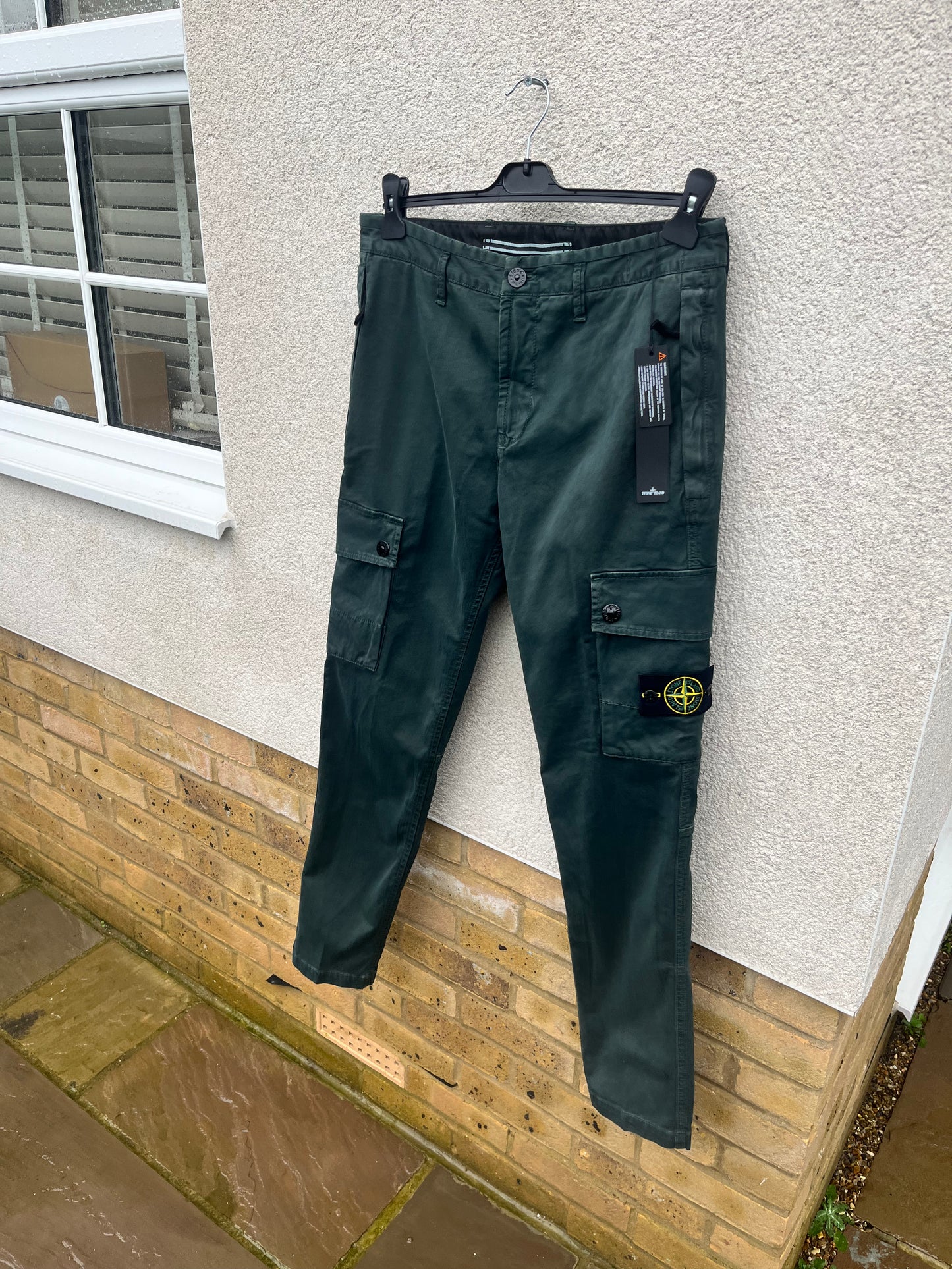 Stone Island T.CO + Old Cargo Trousers (Petroleum)