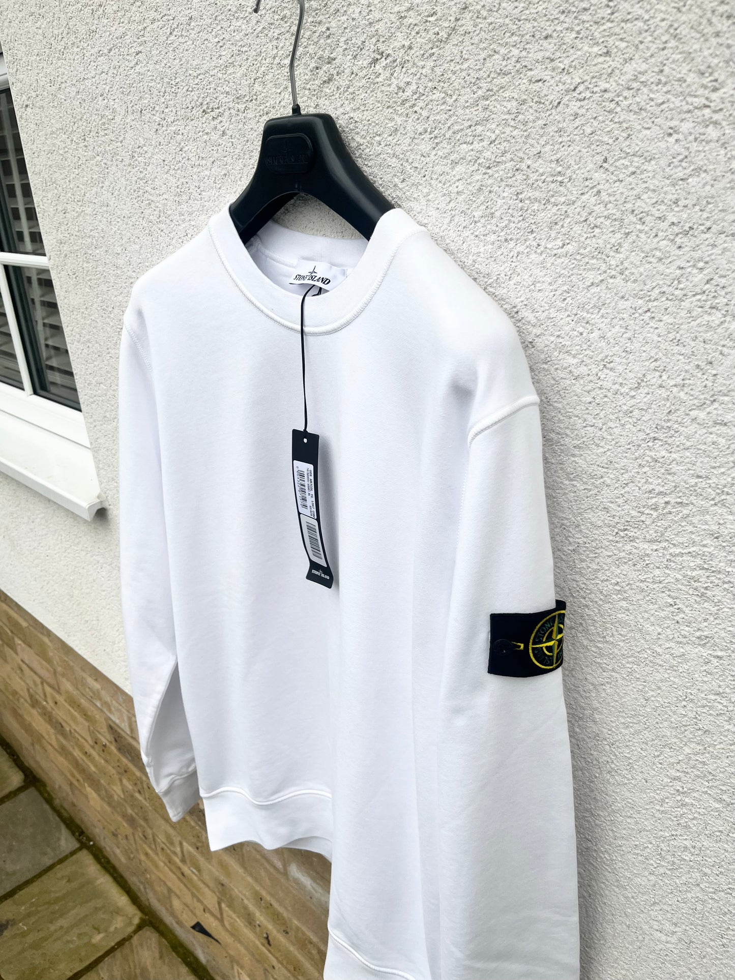 Stone Island Cotton Sweatshirt (White)