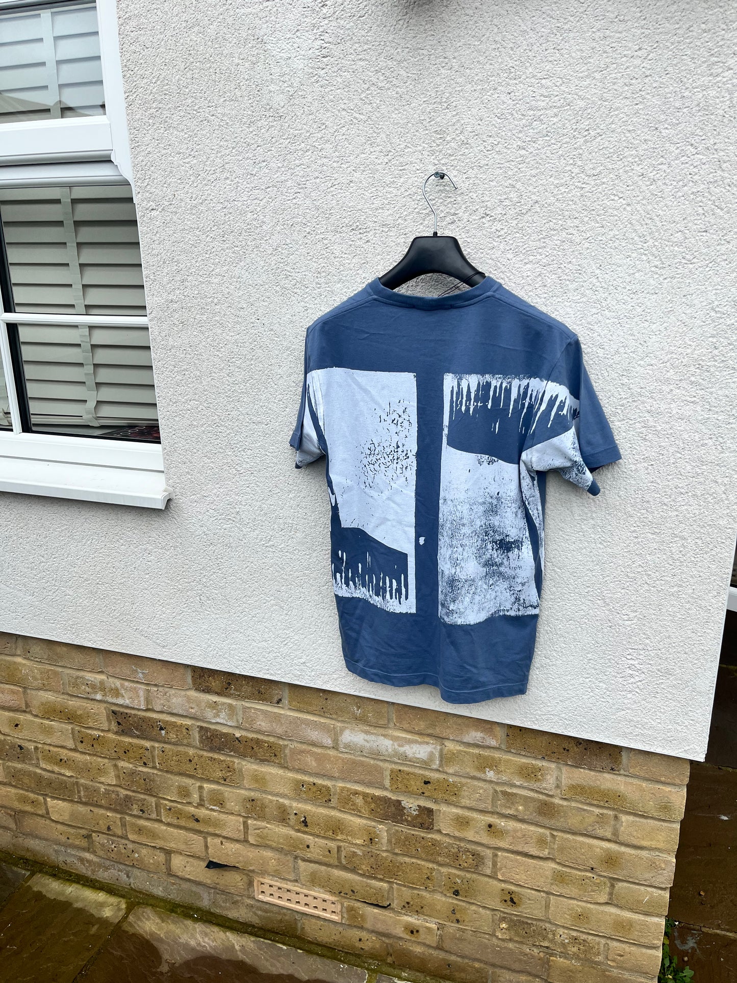 Stone Island Xilographia Back Print T-Shirt (Avio Blue)