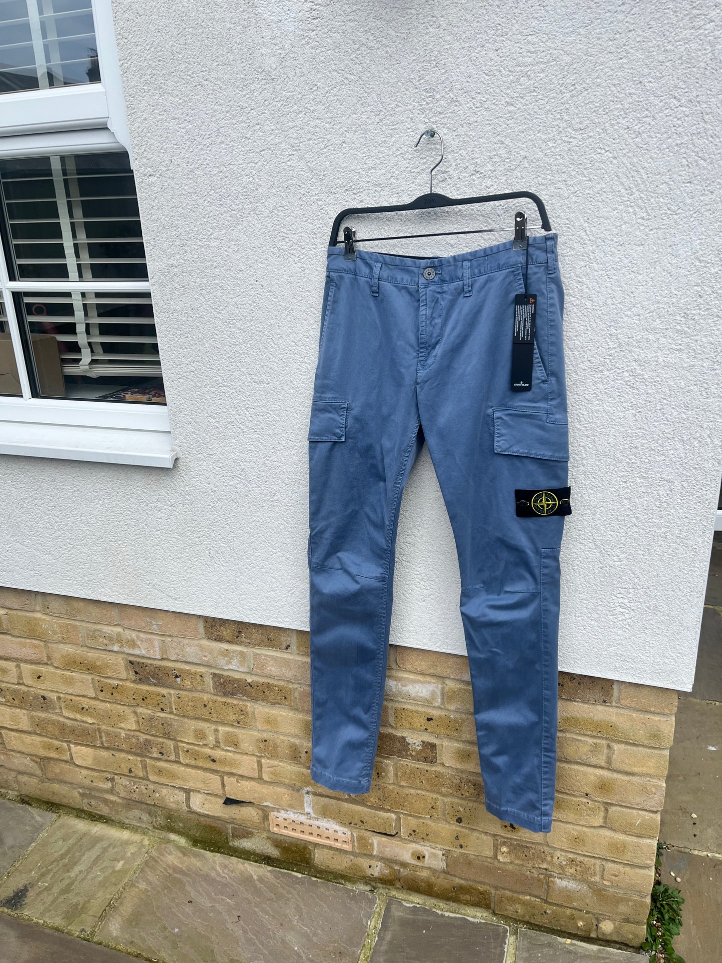 Stone Island T.CO + Old Cargo Trousers 3D- Look (Avio Blue)