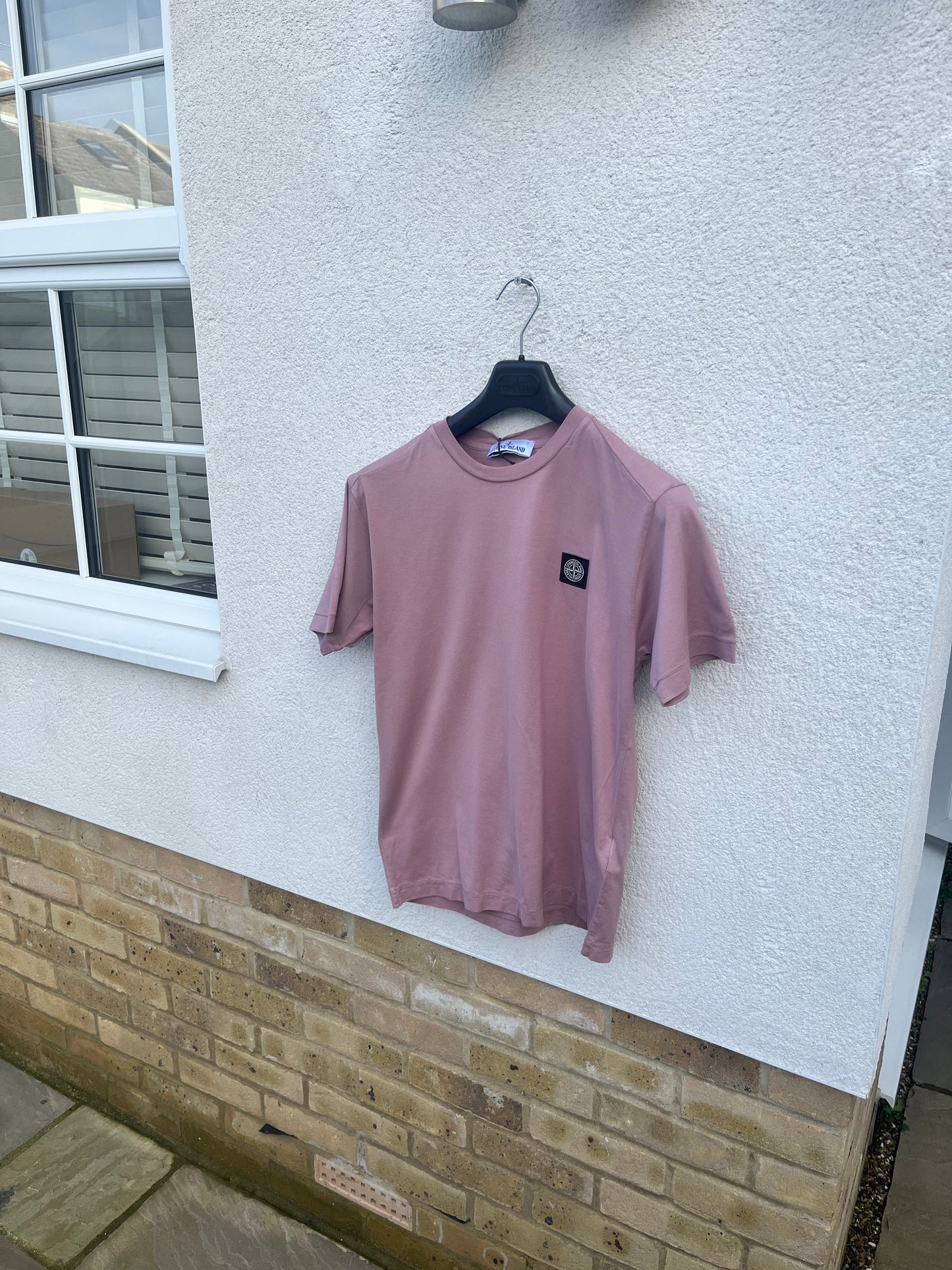 Stone Island Patch T-Shirt (Rose Pink)
