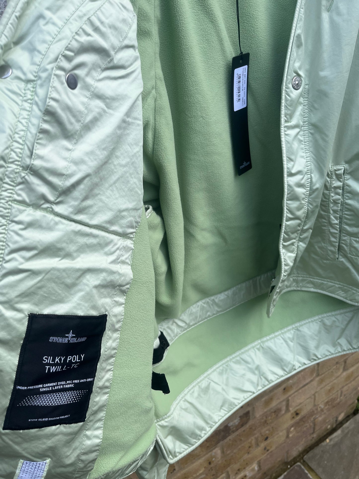 Stone Island Shadow Project Silky Poly Twill-TC (Mint Green)