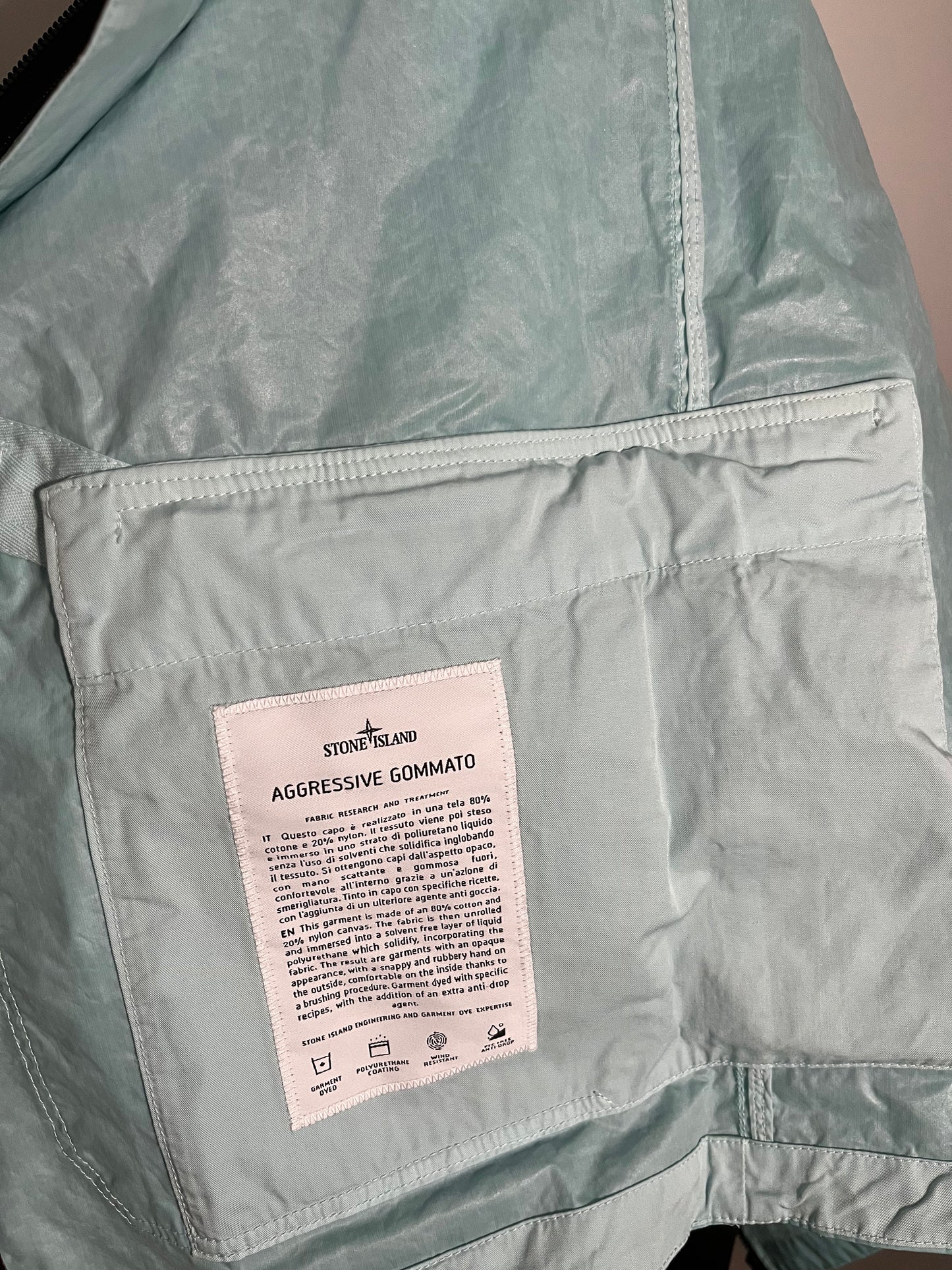 Stone Island Aggressive Gommato (Aqua)