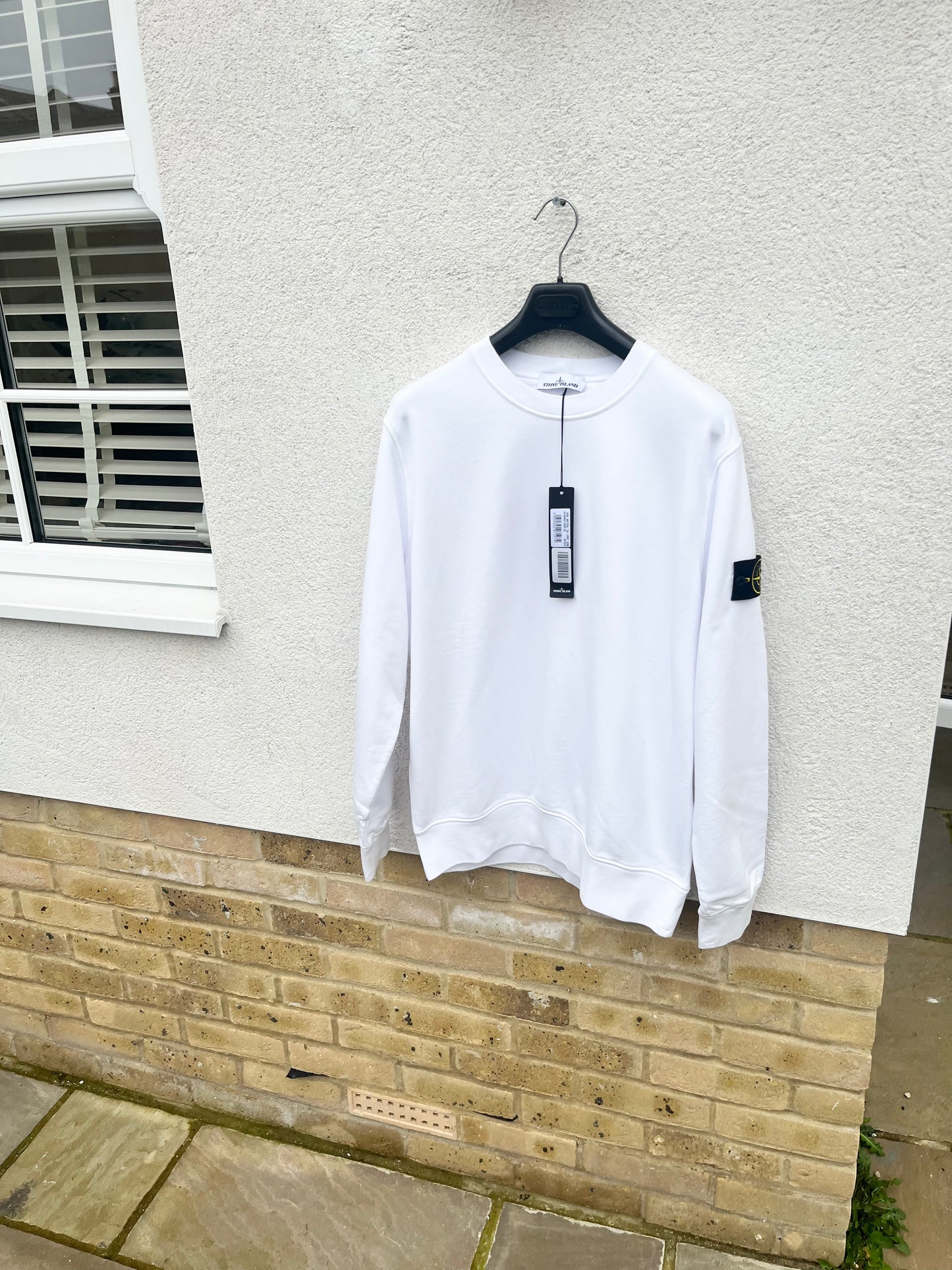 Stone Island Cotton Sweatshirt (White)