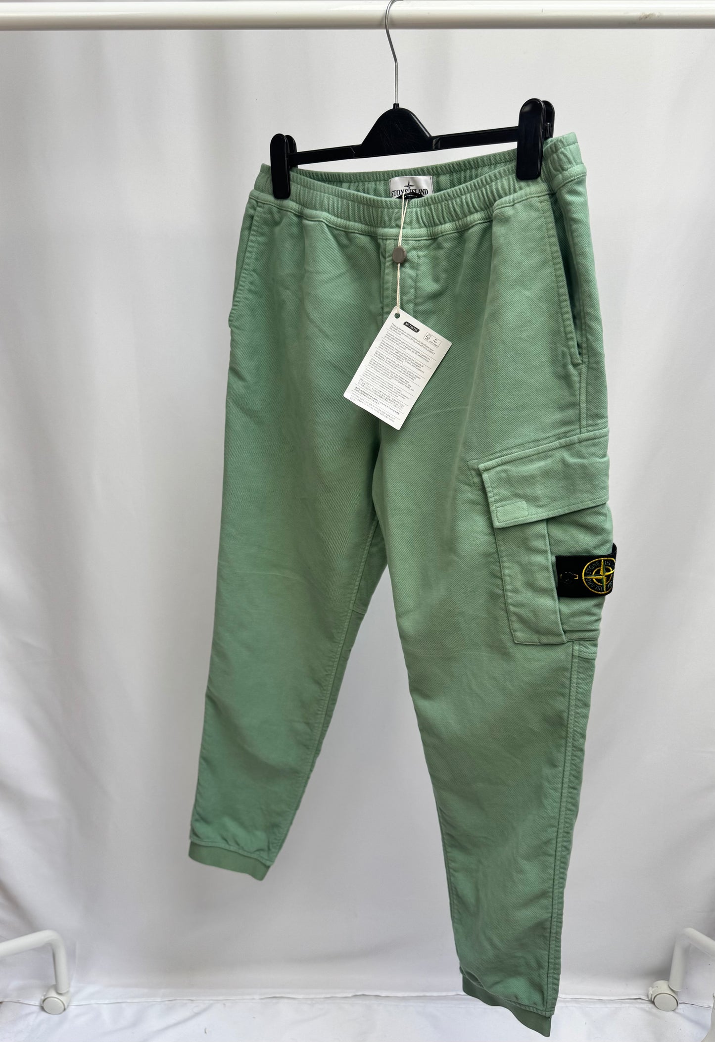Stone Island Moleskin Cargo Pants (Sage)