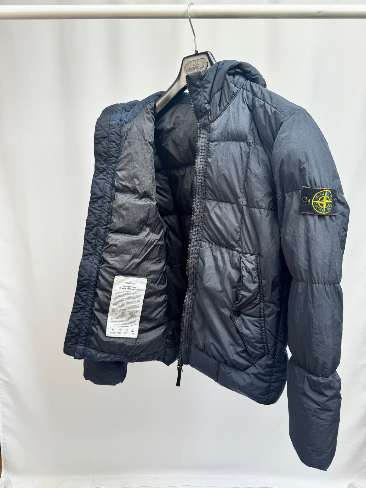 Stone Island Garment Dyed Crinkle Reps NY Down (Navy)