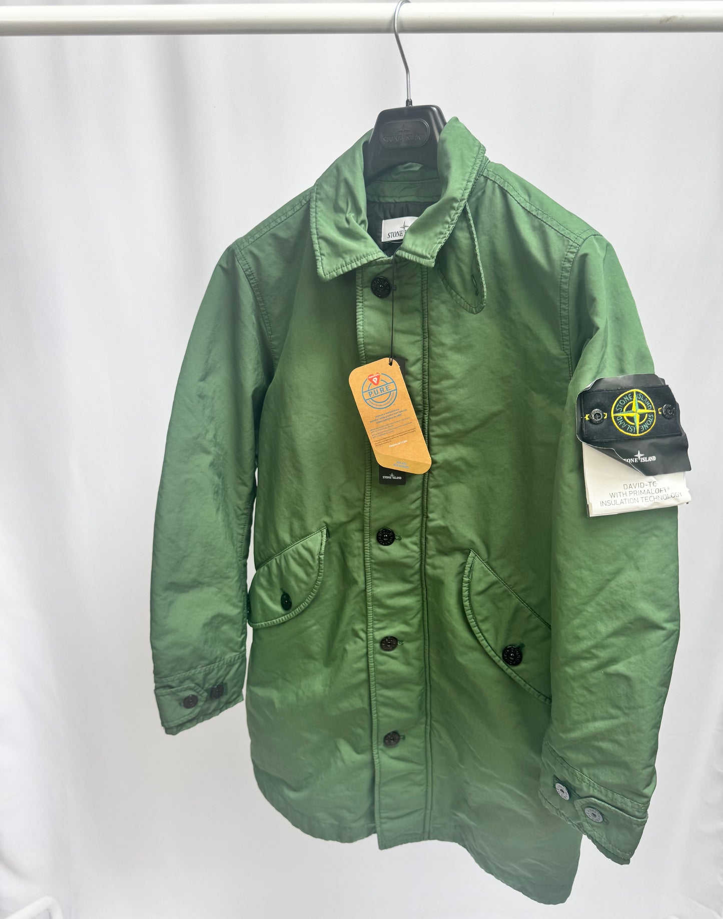Stone Island David-TC With Primaloft Insulation Technology (Olive)