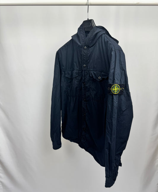 Stone Island Hooded Overshirt (Navy)