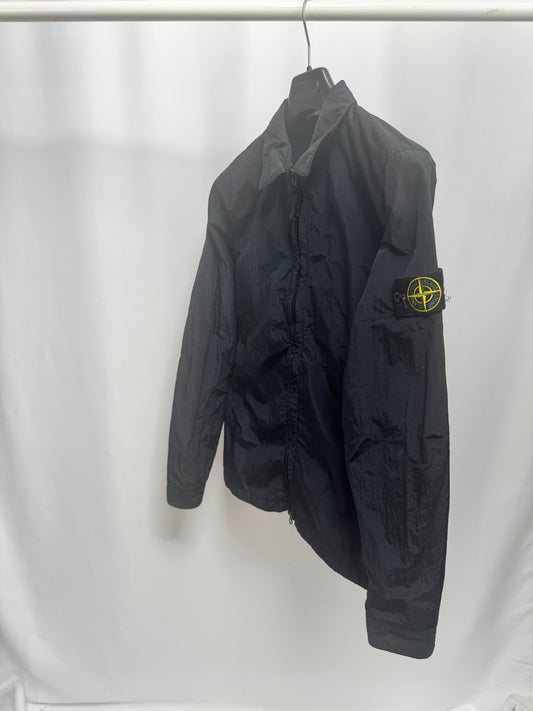 Stone Island Nylon Metal Dual Zip Overshirt (Navy)