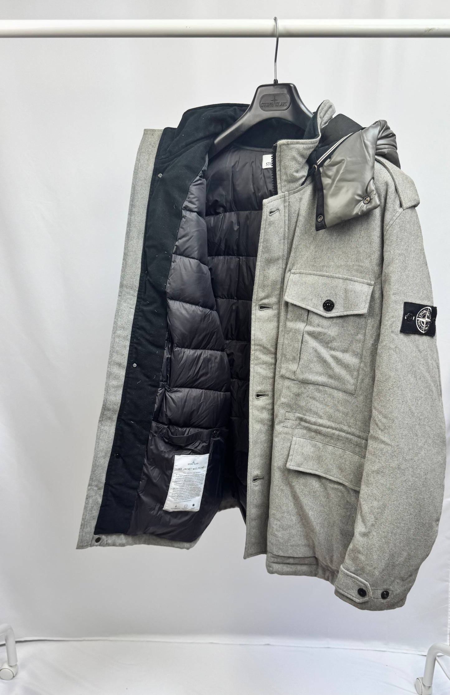 Stone Island Ice Wool Blend (Grey)