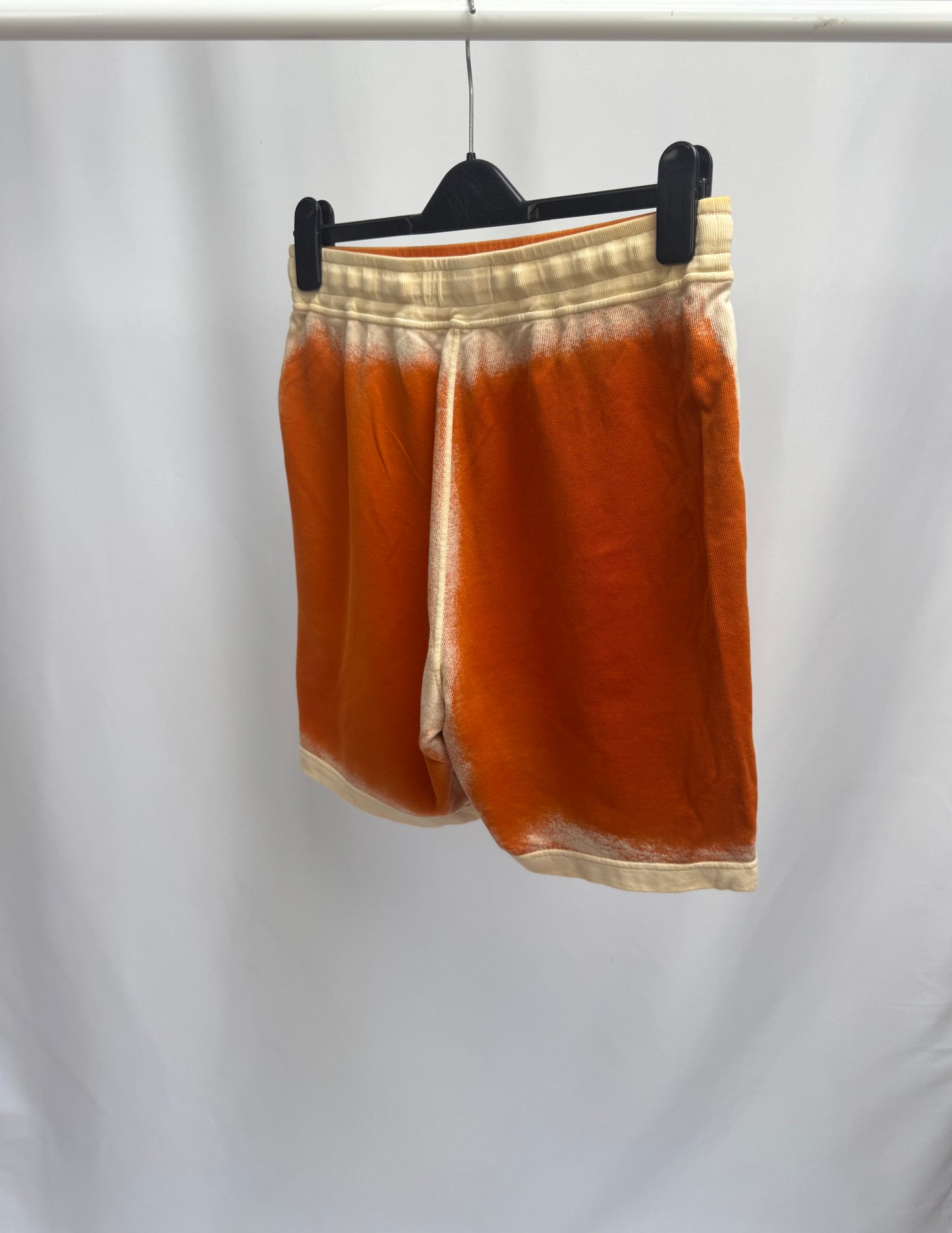 Stone Island Hand Sprayed Airbrush Shorts (Orange)